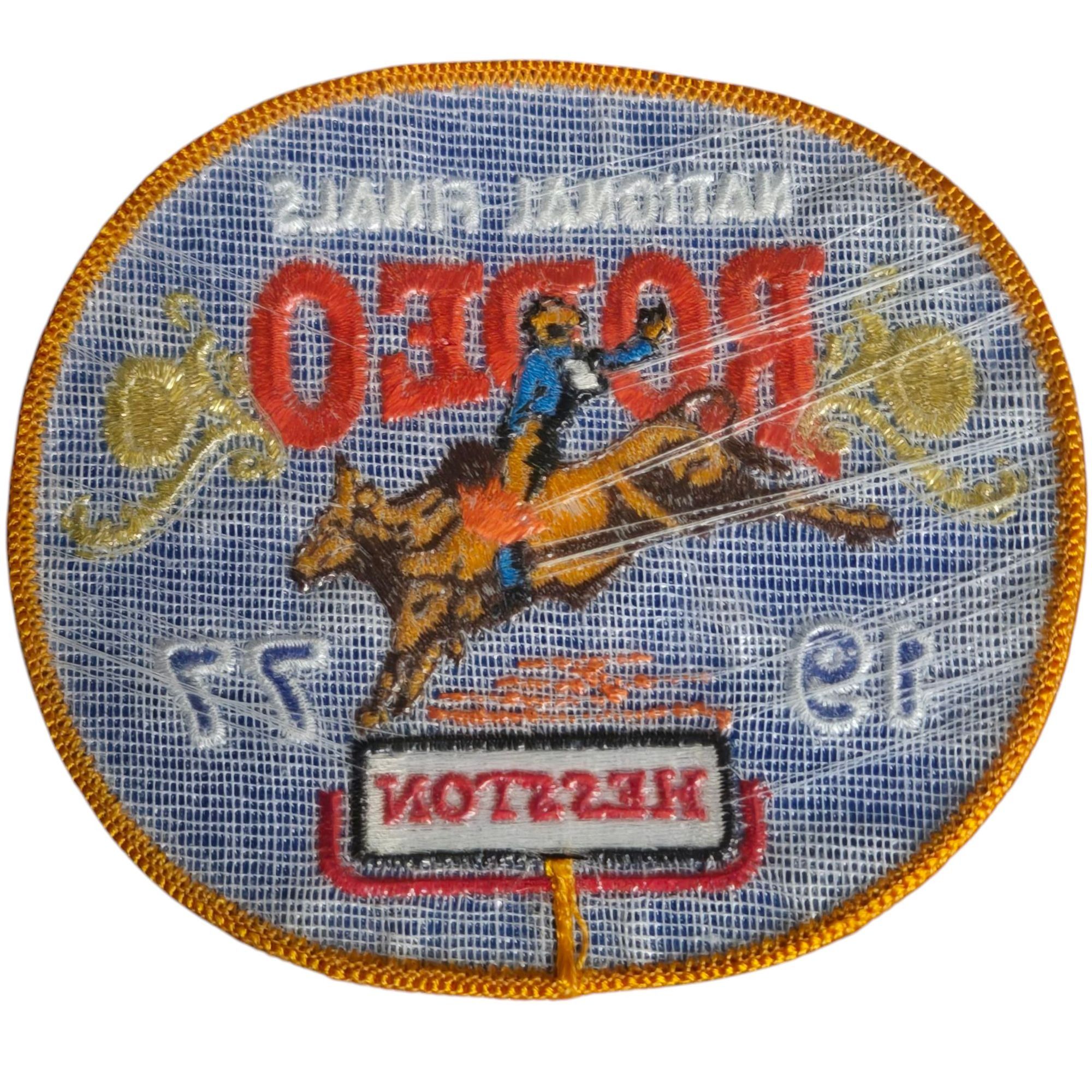 Other Vintage NFR Rodeo Patch National Finals 1977 Bull Rider Hess Size ONE SIZE - 4 Thumbnail