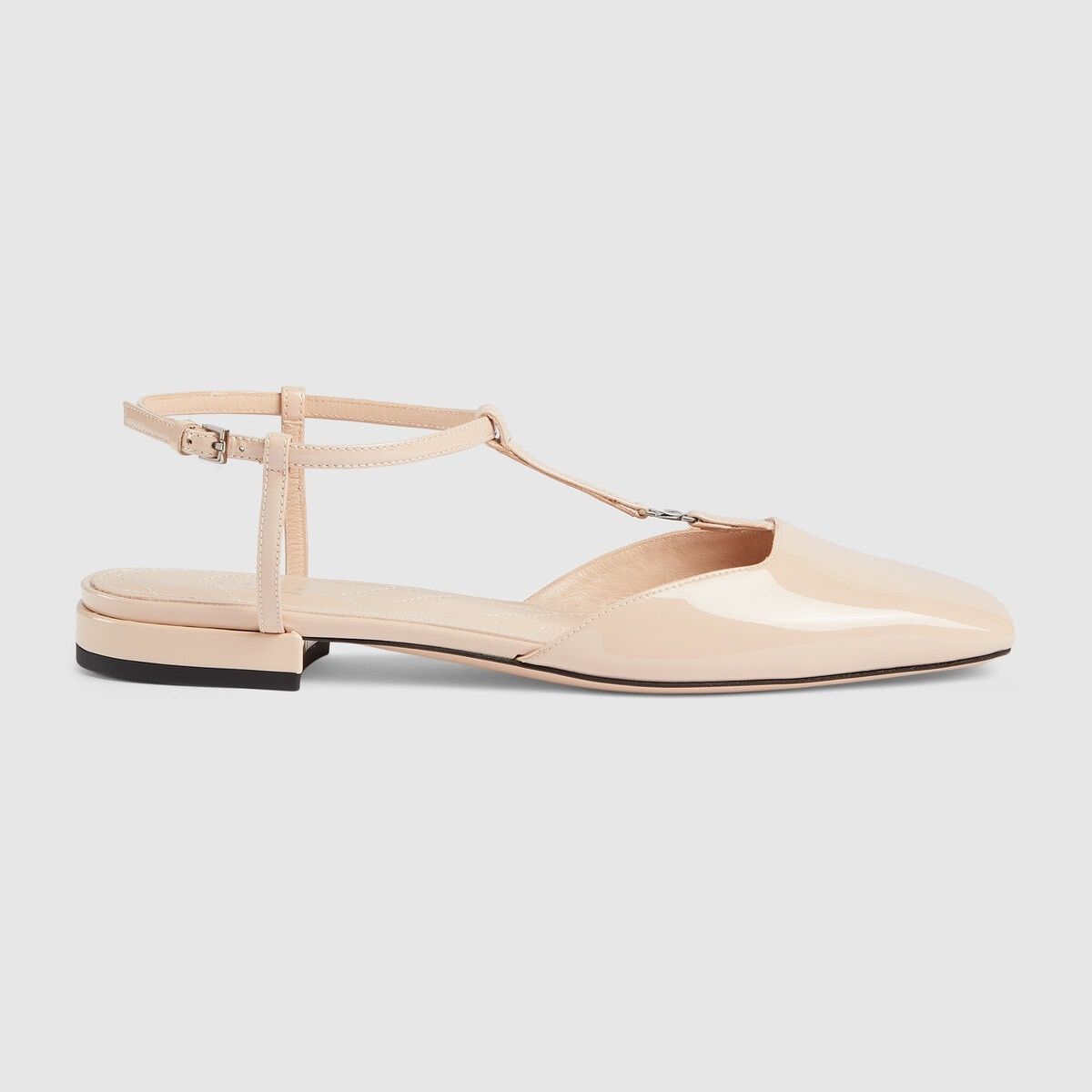 Gucci o1s1wg110125 Double G Ballerina Flat in Light Pink Size US 9 / IT 39 - 1 Thumbnail