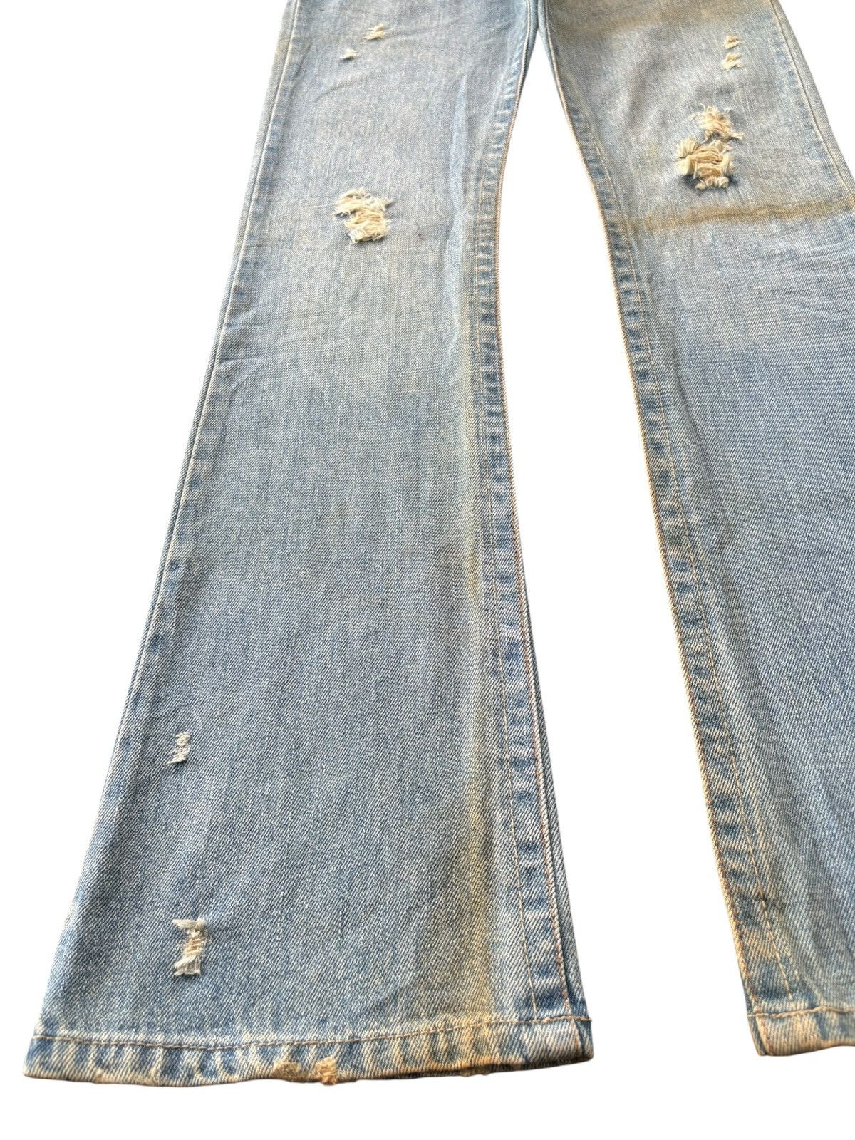 Hysteric Glamour Vintage Y2K Japanese Brand Distressed Flare Jeans Size 29" - 6 Thumbnail