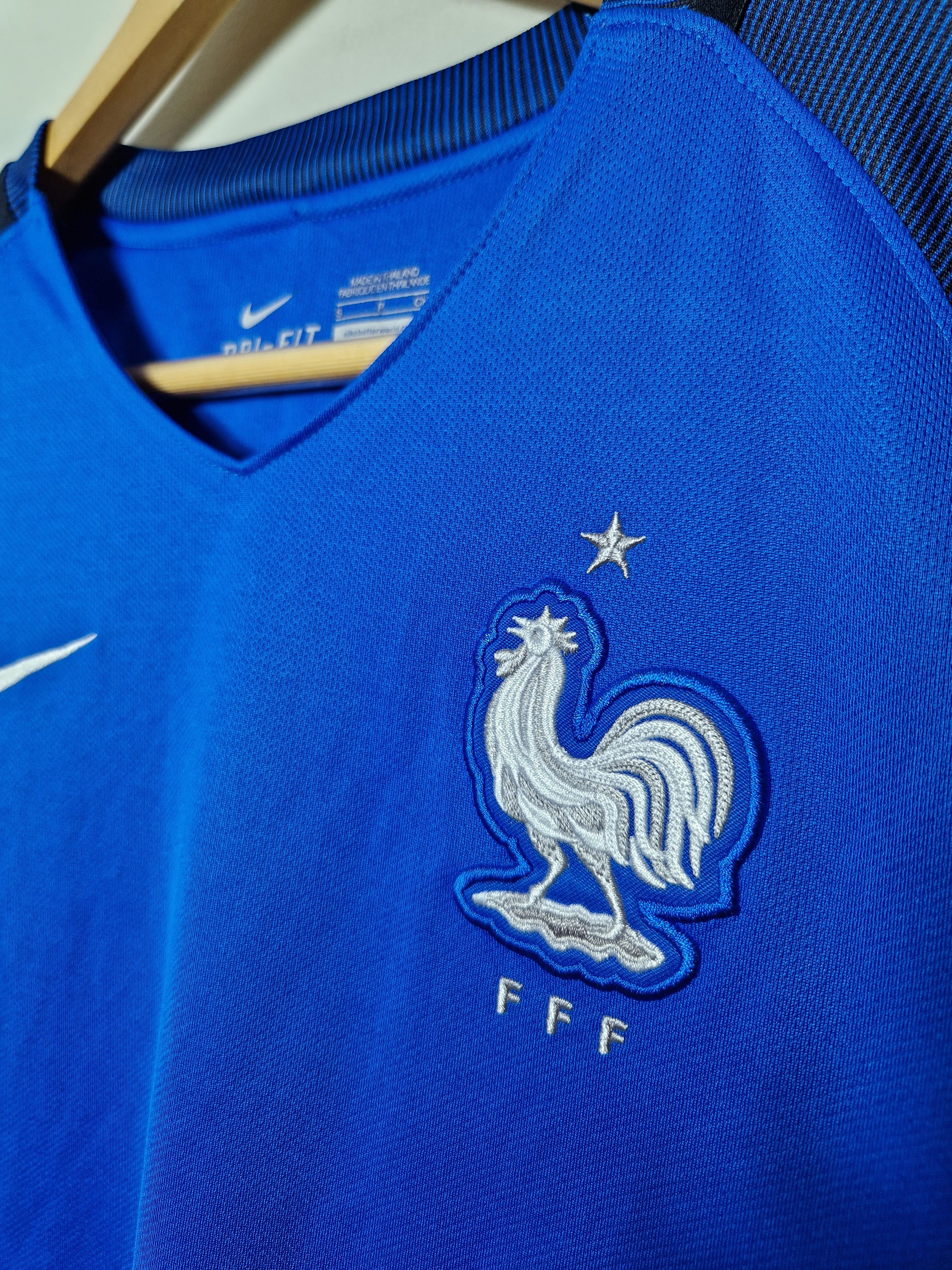 Nike Nike FRANCE 2016/17 L Home Football Shirt Soccer Jersey FFF Size US S / EU 44-46 / 1 - 4 Thumbnail