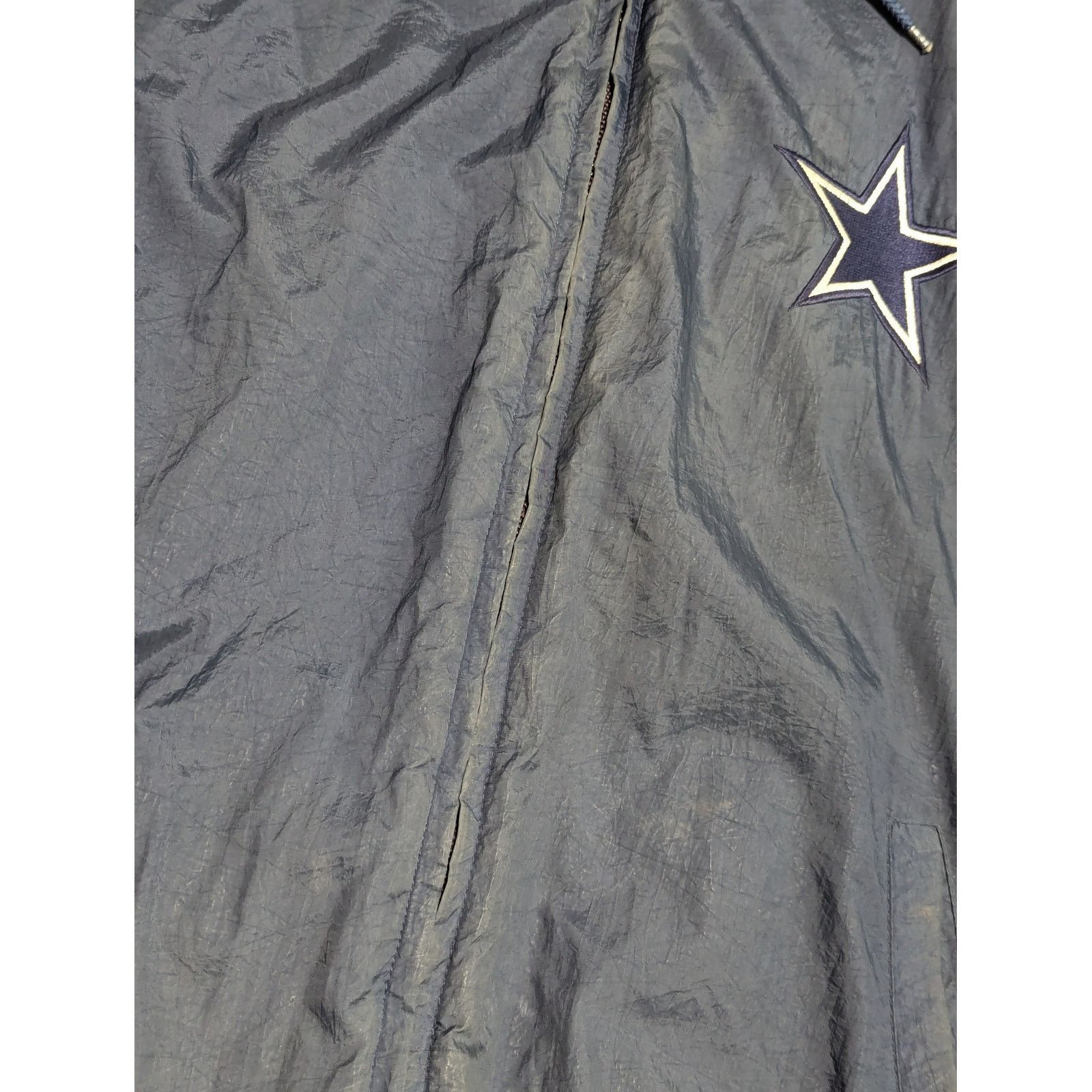 NFL × Vintage Vintage NFL Dallas Cowboys Full Zip Puffer Jacket Coat Navy Size US L / EU 52-54 / 3 - 9 Thumbnail