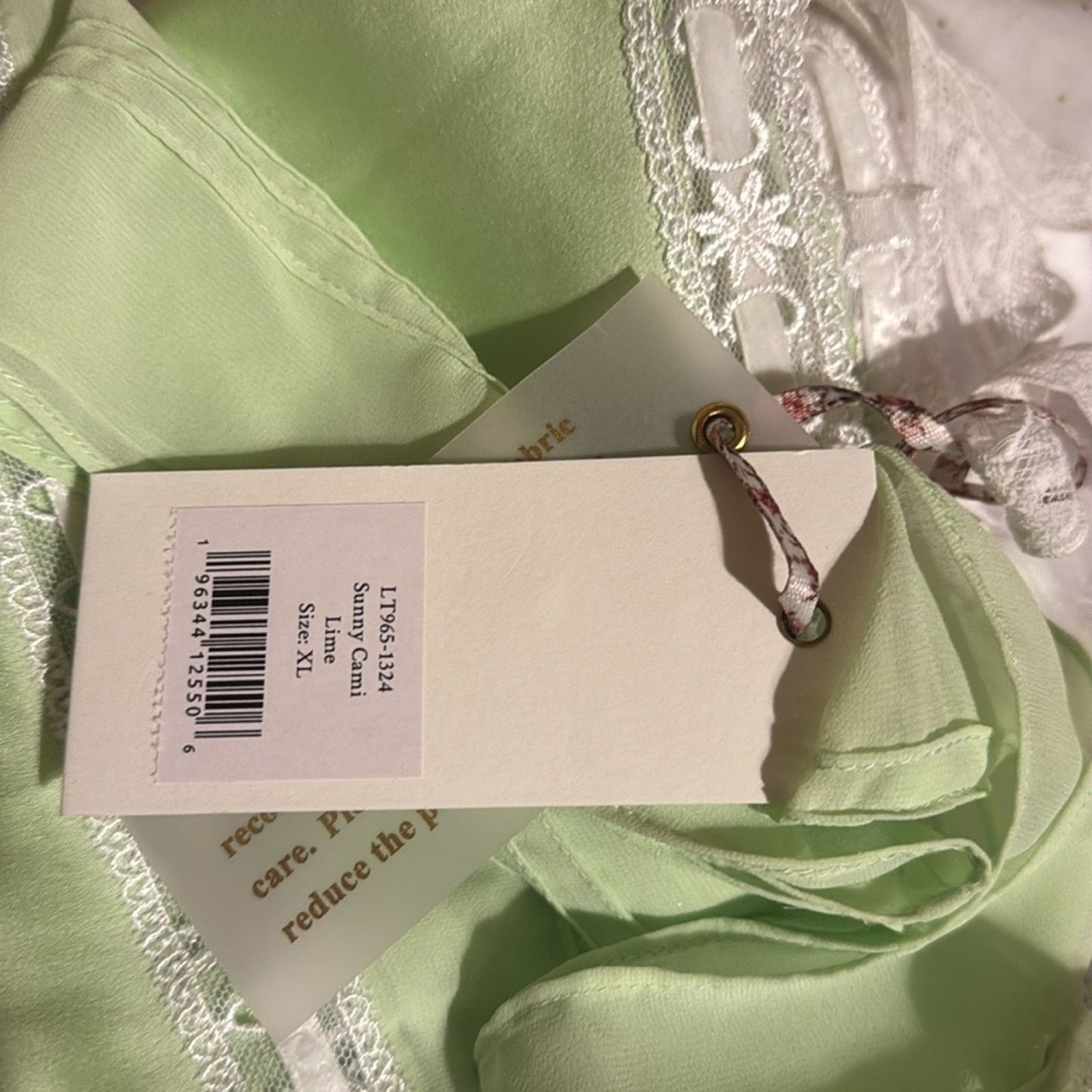 LoveShackFancy LoveShackFancy Sunny Lace Trimmed Pintucked Camisole Size XL / US 12-14 / IT 48-50 - 7 Thumbnail