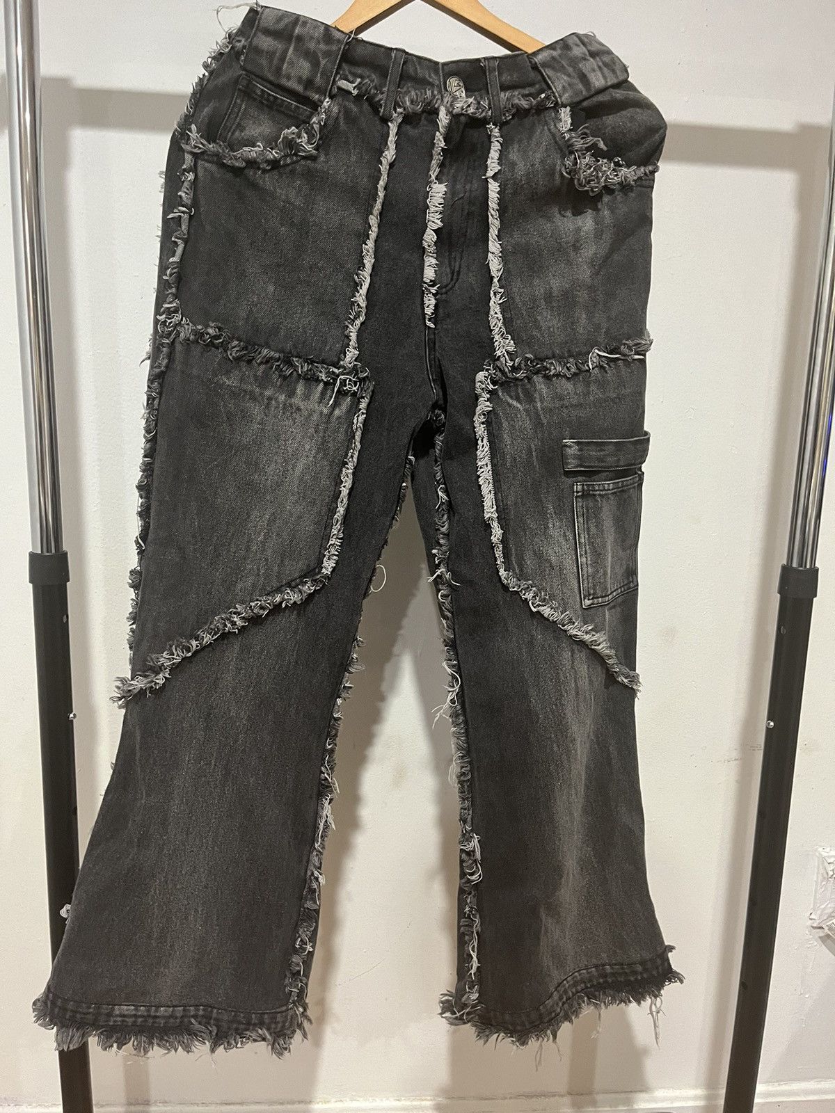No Faith Studios Flared Denim | Grailed