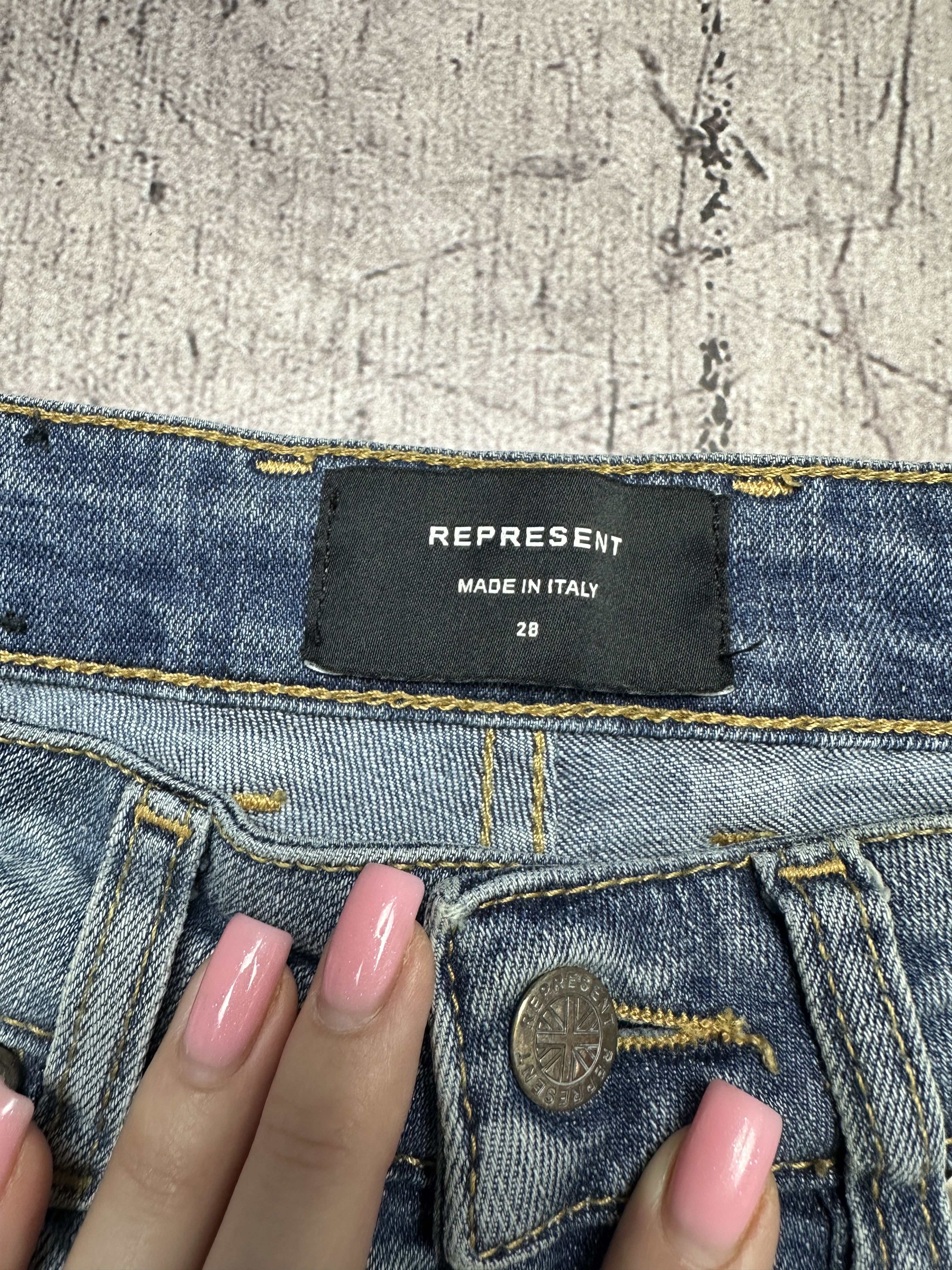 Represent Clo. Represent Mens Biker Jeans Denim Pants Size US 28 / EU 44 - 5 Thumbnail