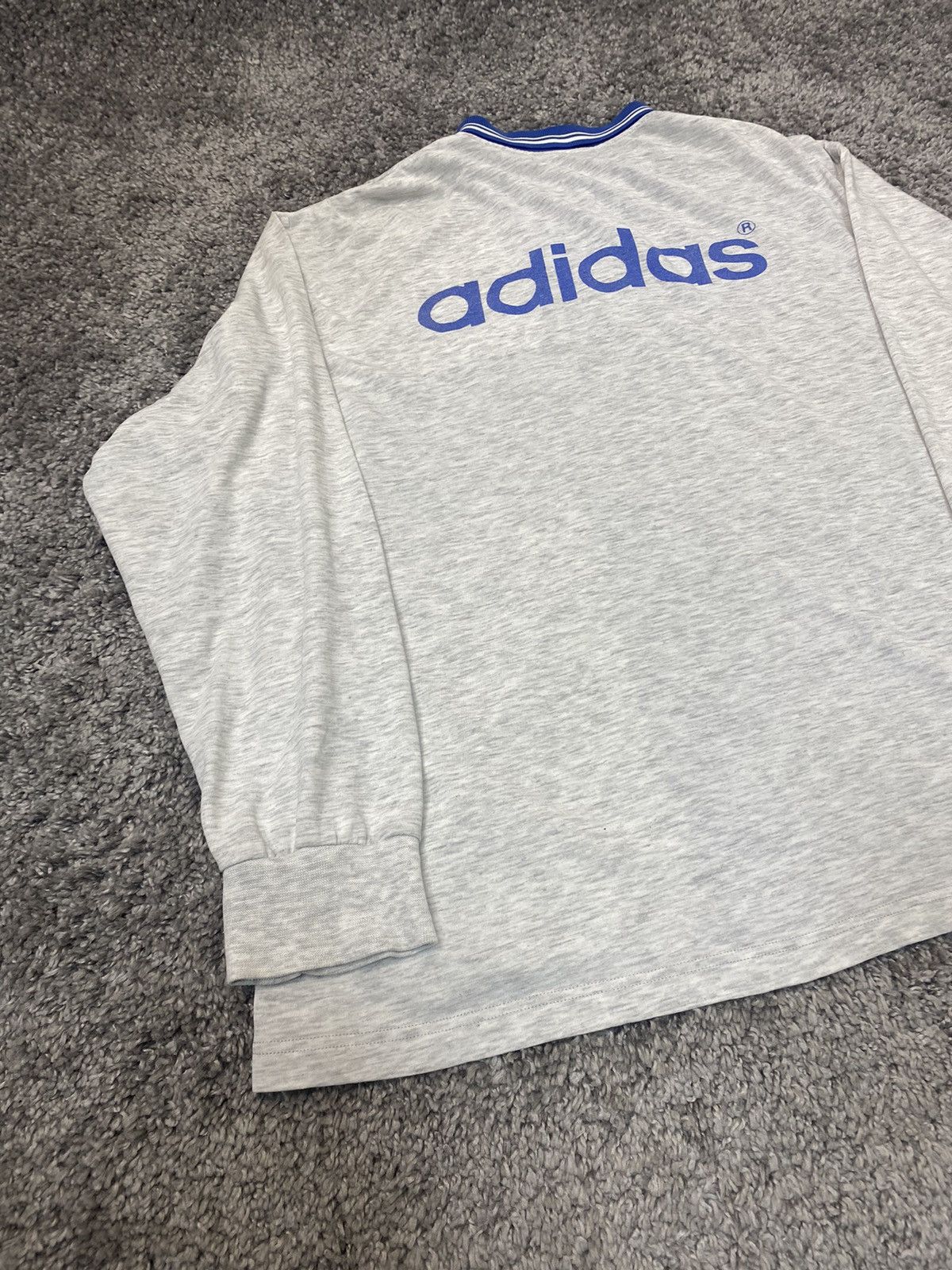 Adidas × Vintage Vintage 90s Adidas Sport The Attitude Long Sleeve Size US M / EU 48-50 / 2 - 14 Thumbnail