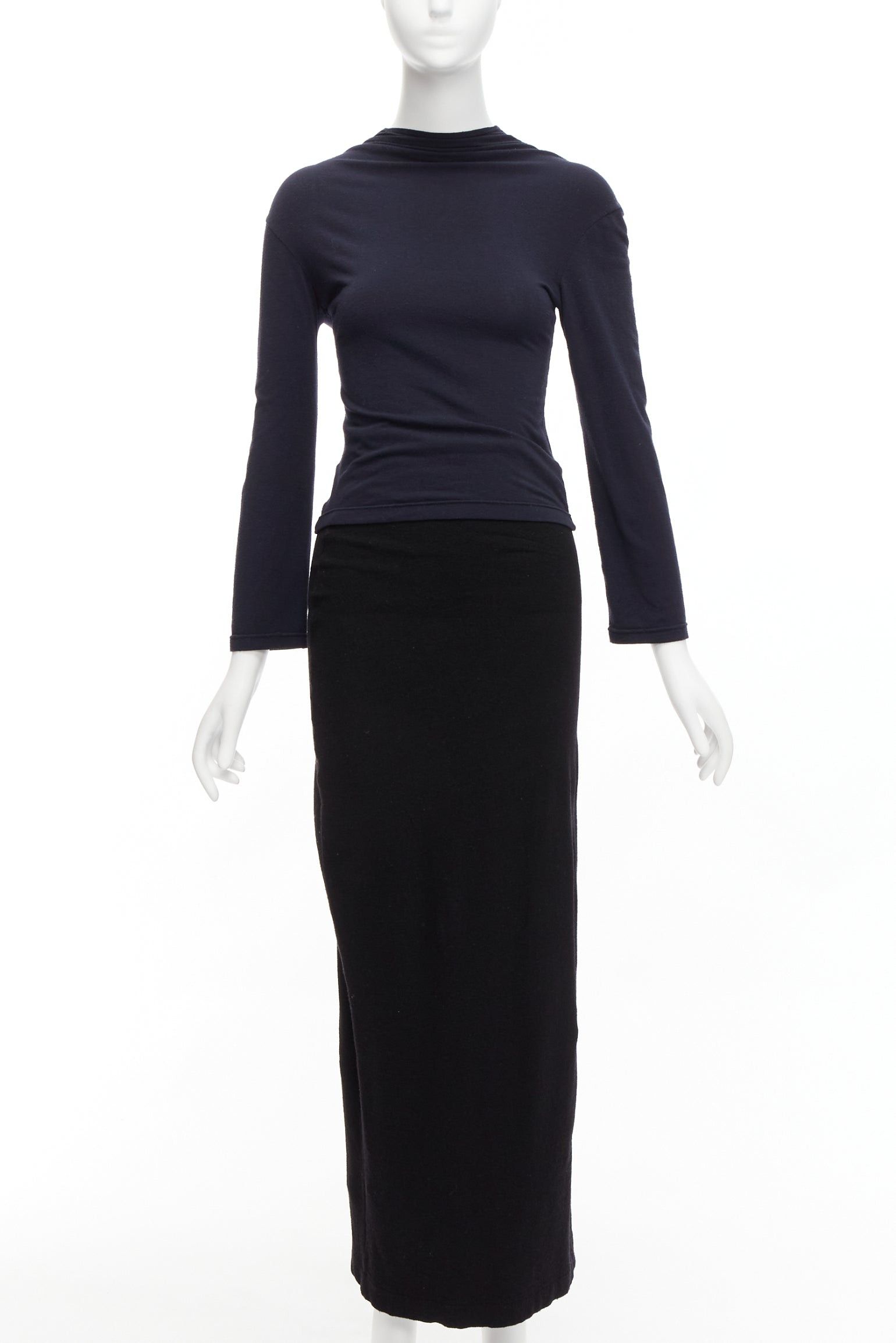 Comme des Garcons COMME DES GARCONS 1997 Lumps Bumps black padded irregular top gathered skirt M Size XS / US 0-2 / IT 36-38 - 1 Thumbnail