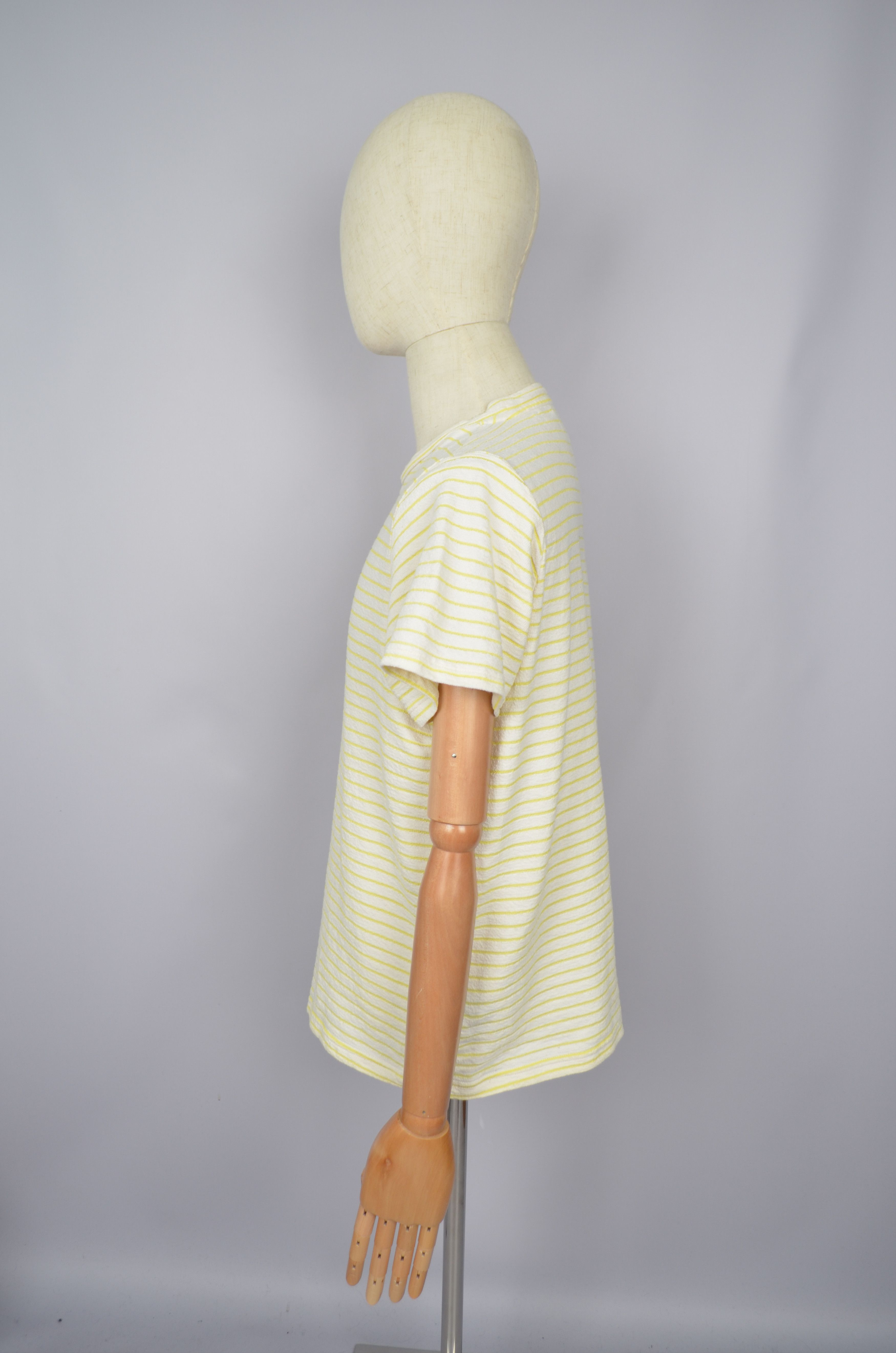 Designer × Percival Percival White Blue Striped T Shirt Size M Designer Size US M / EU 48-50 / 2 - 4 Thumbnail