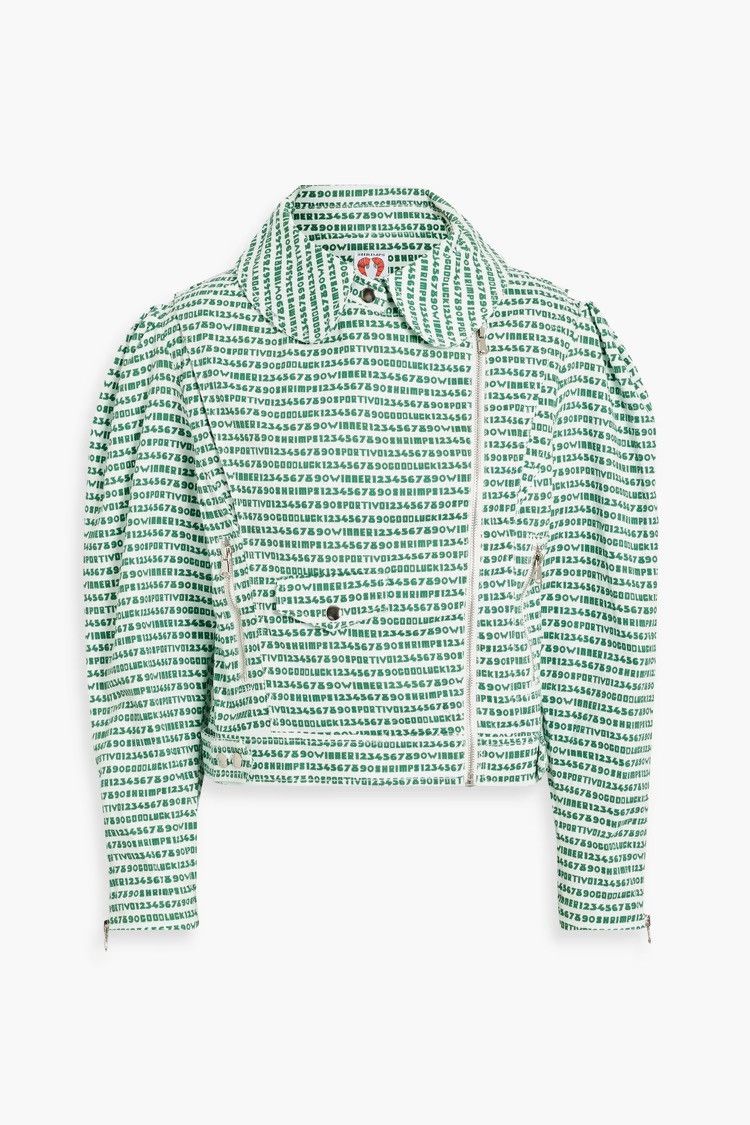 Shrimps SHRIMPS Dottie printed cotton-twill jacket Green UK 8 Size S / US 4 / IT 40 - 1 Thumbnail