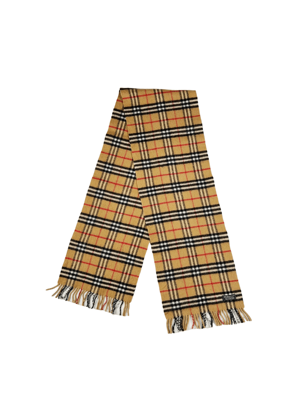 image of Burberry Wool Scarf in Mix, Men's