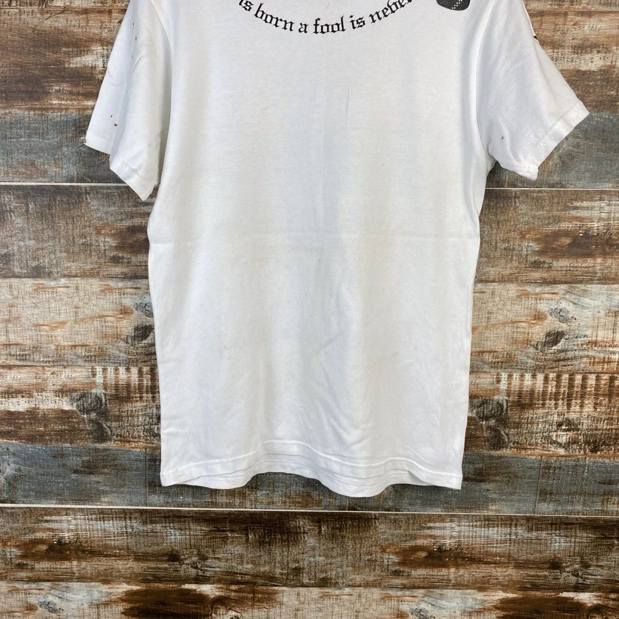 Japanese Brand DL Diviner skull cross White T-Shirt #C862 Size US S / EU 44-46 / 1 - 8 Thumbnail