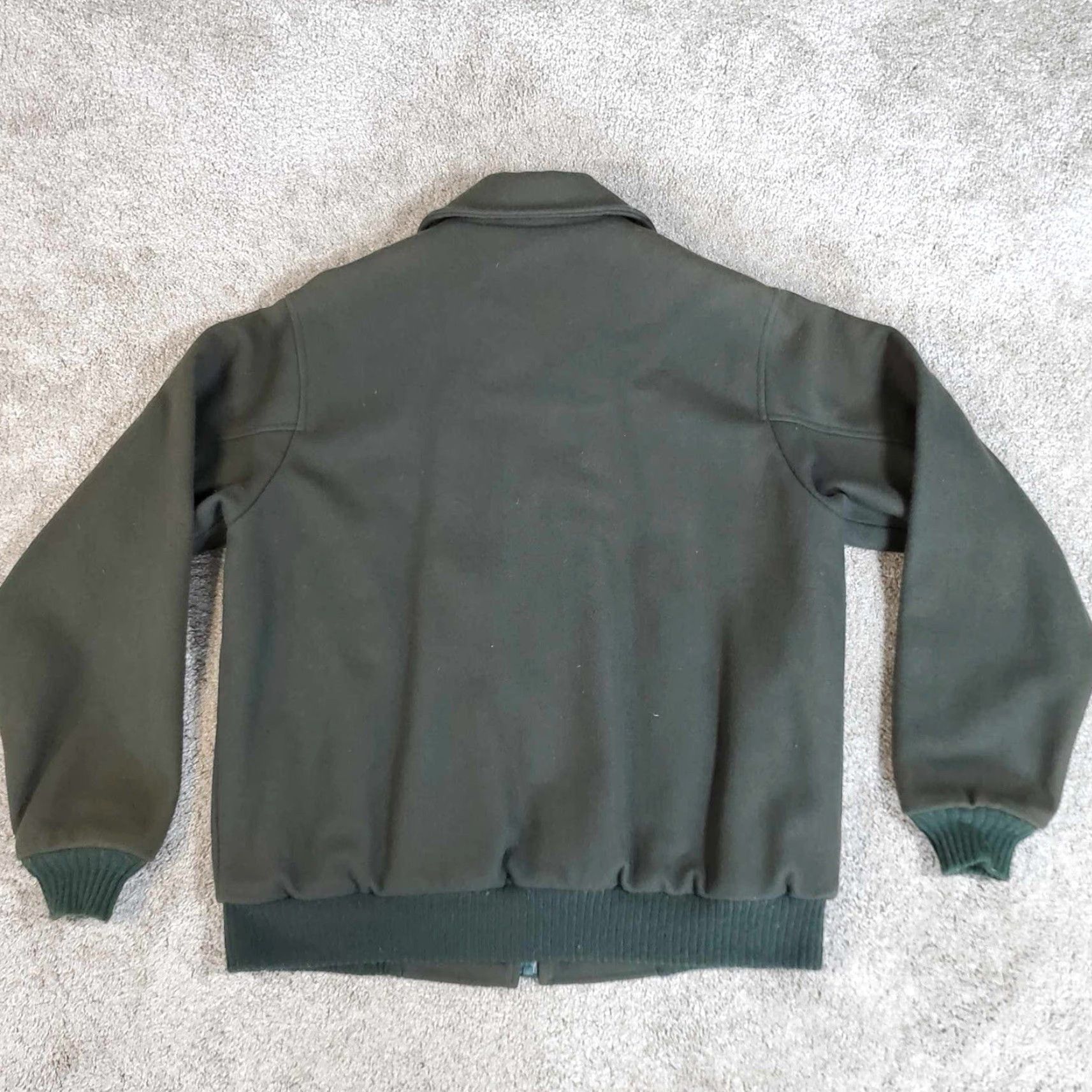 Vintage VINTAGE Woolrich Bomber Jacket Mens M Green Wool Flannel Lined USA Made Size US M / EU 48-50 / 2 - 4 Thumbnail