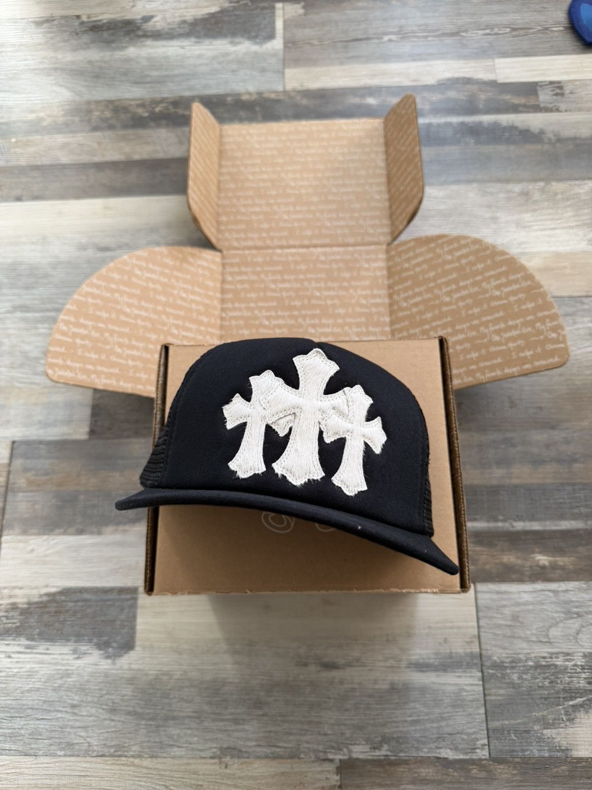 Chrome Hearts Chrome Hearts Trucker Hat Cross Patch Size ONE SIZE - 1 Thumbnail