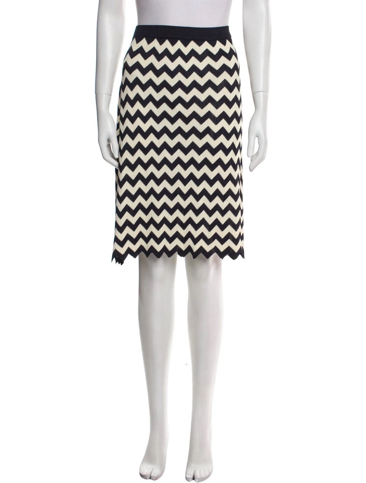 Vintage 90s Fendi zigzag patern skirt