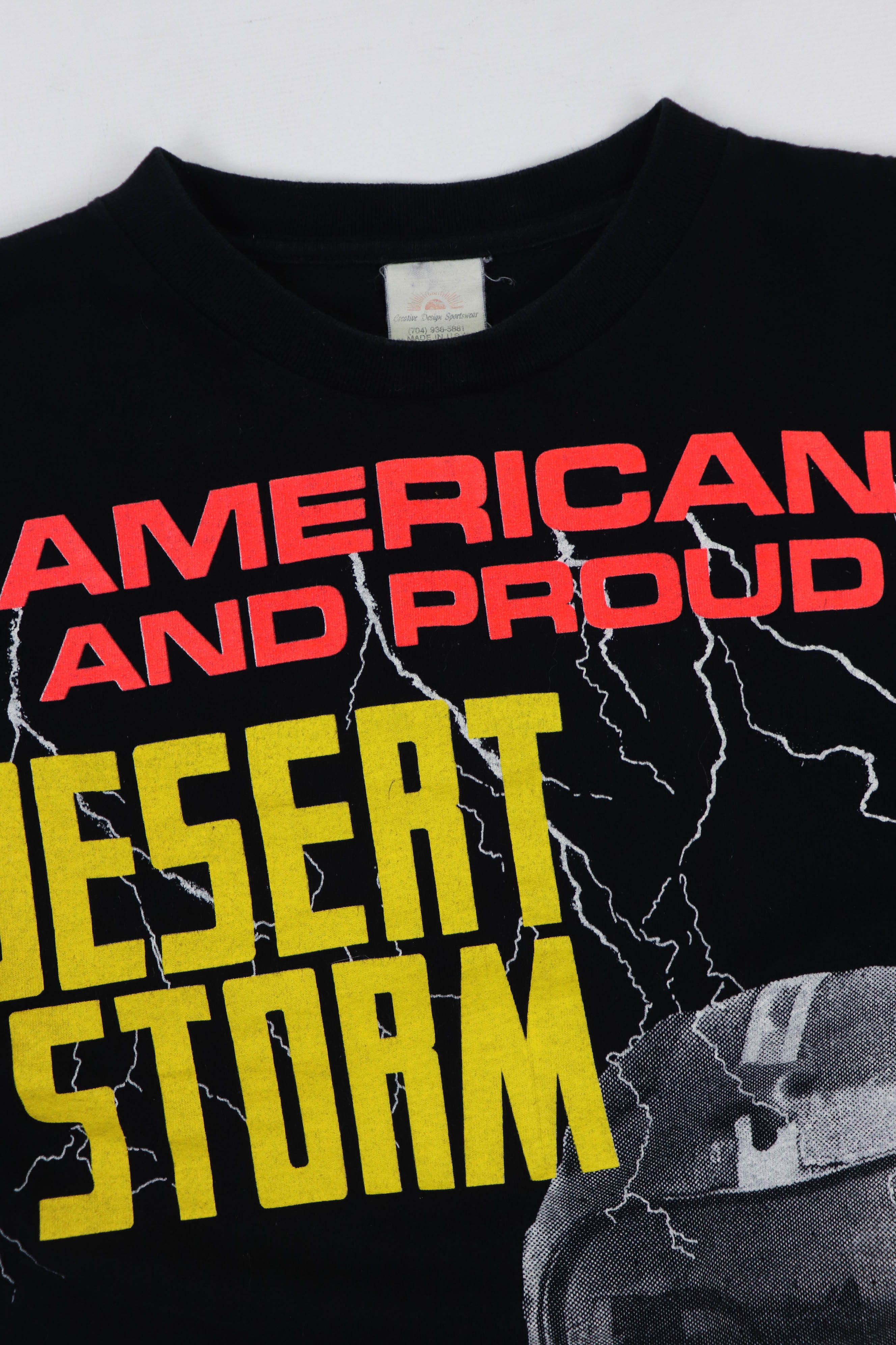 Vintage American And Proud Desert Storm Vintage 90s Graphics Tshirt Size US M / EU 48-50 / 2 - 4 Thumbnail