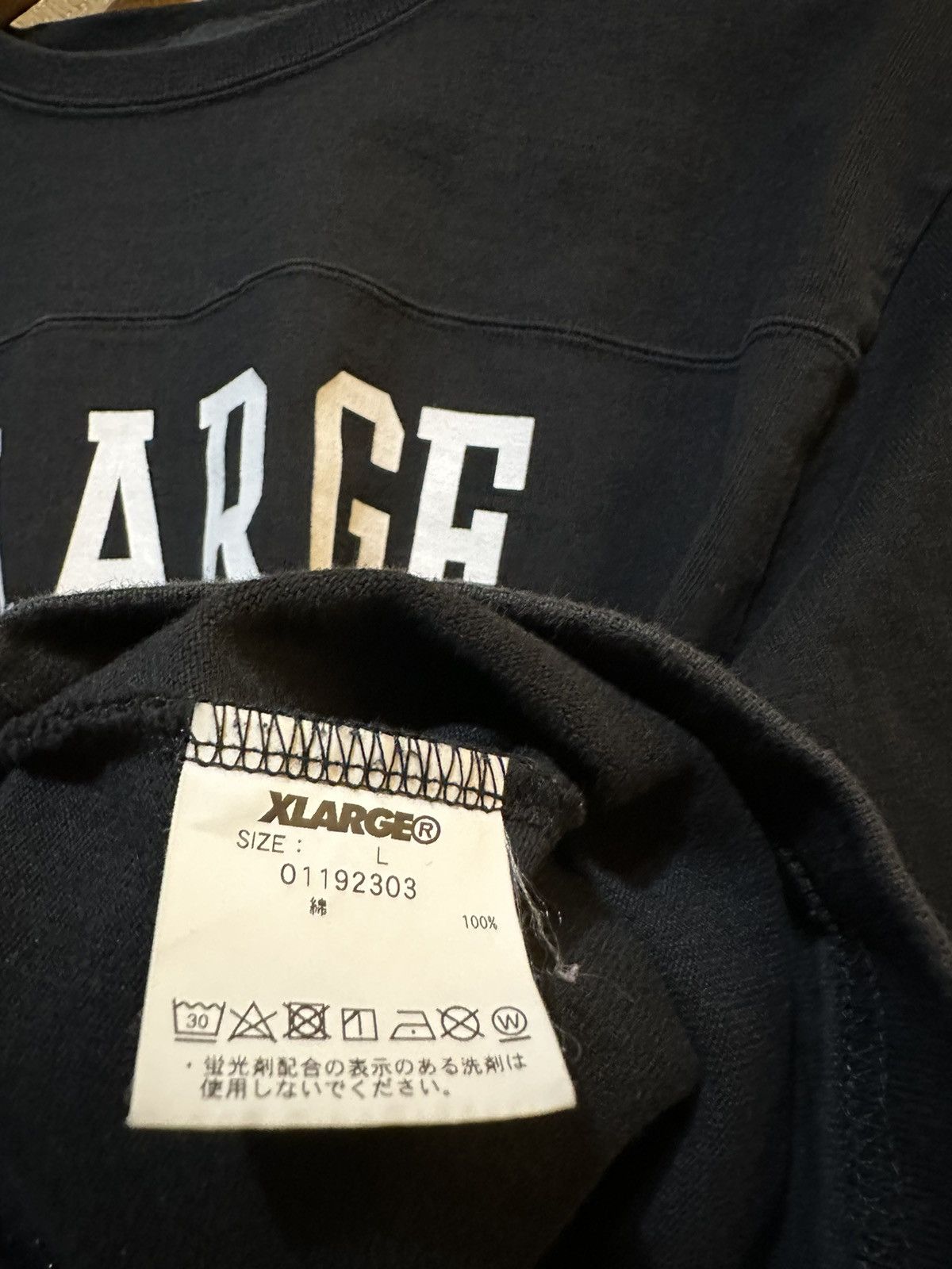 Japanese Brand × Vintage × Xlarge Rare XLARGE Japan Football Jersey Tee 90s Y2K Size US L / EU 52-54 / 3 - 7 Thumbnail
