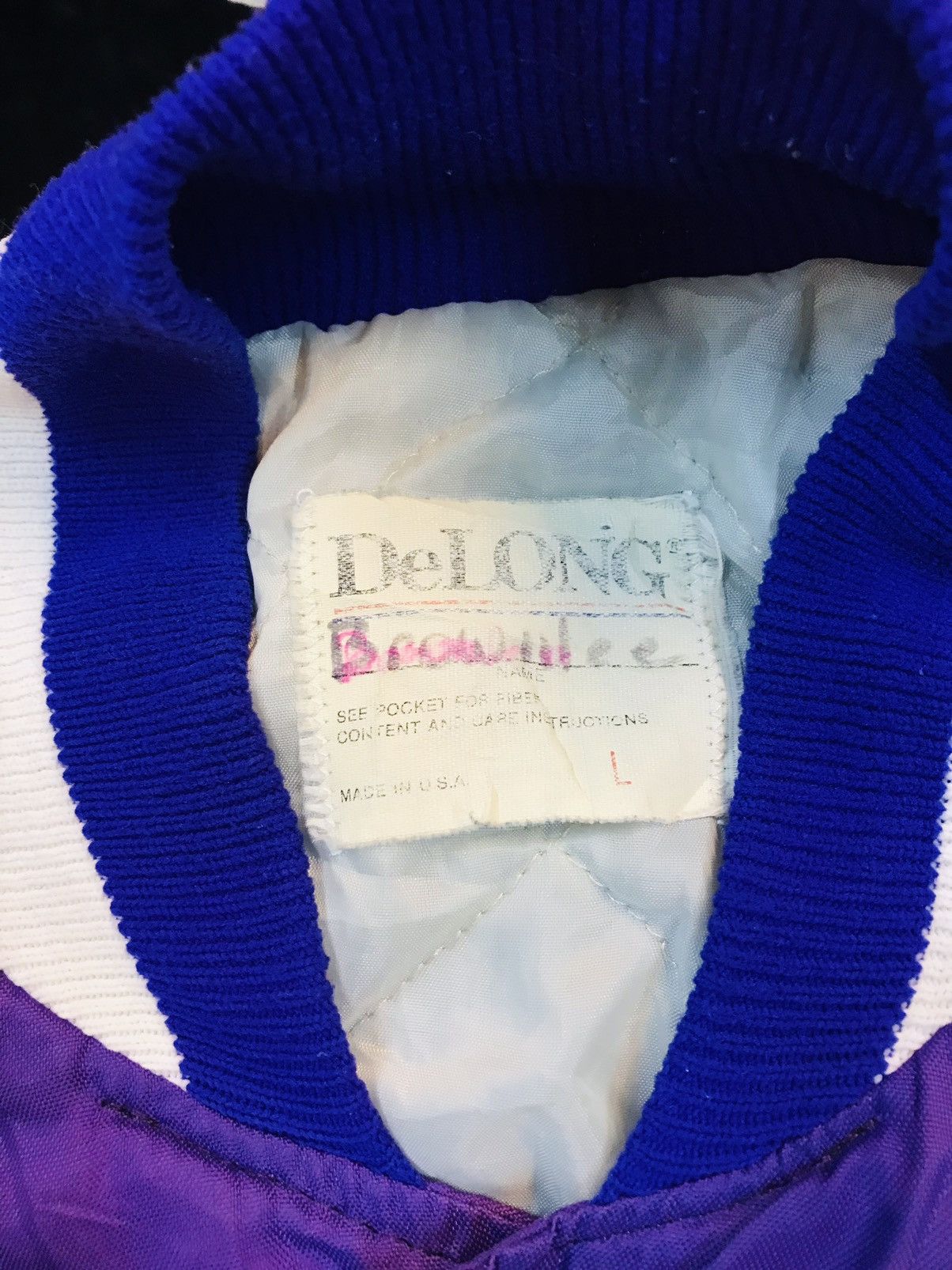 NBA × Vintage Vintage 80’s De Long Jacket with Nice Colour Size US L / EU 52-54 / 3 - 3 Thumbnail