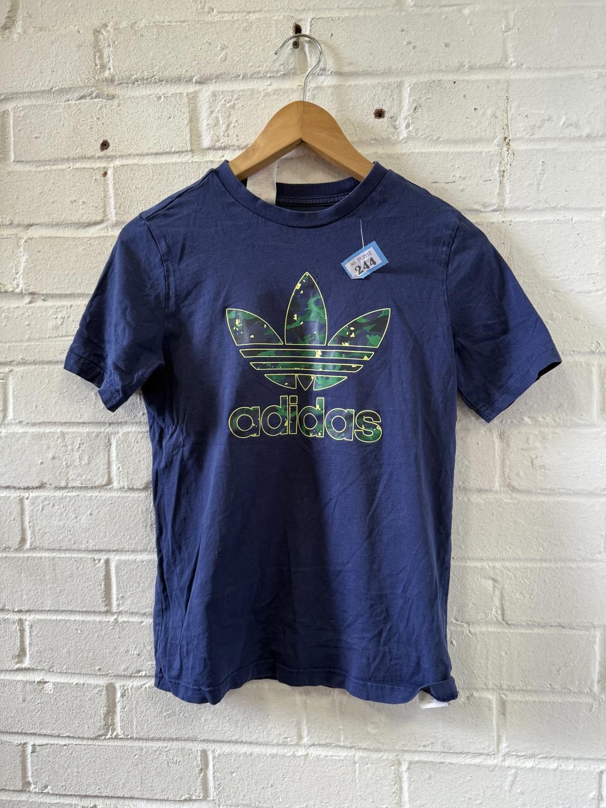 Adidas Adidas Kids' Navy Blue T-Shirt with Camouflage Logo, Size 11 Size US XXS / EU 40 - 1 Thumbnail
