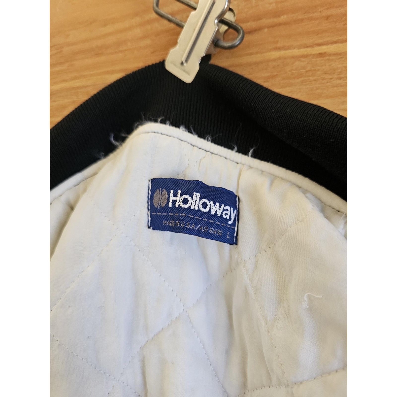 Holloway Santa Fe Railroad Baseball Style Black White Jacket L 1980s Size US L / EU 52-54 / 3 - 6 Thumbnail