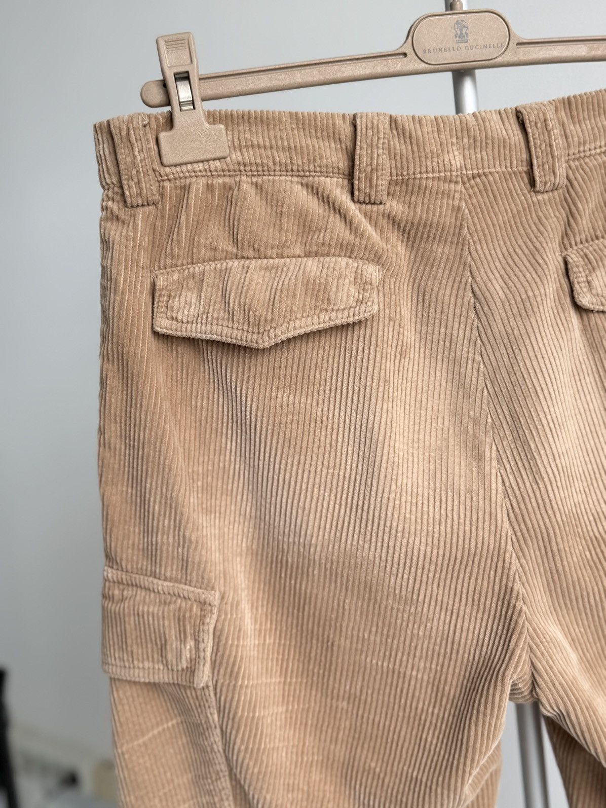 Brunello Cucinelli Brunello Cucinelli Corduroy Leisure Fit Cargo Pants Size US 32 / EU 48 - 8 Thumbnail