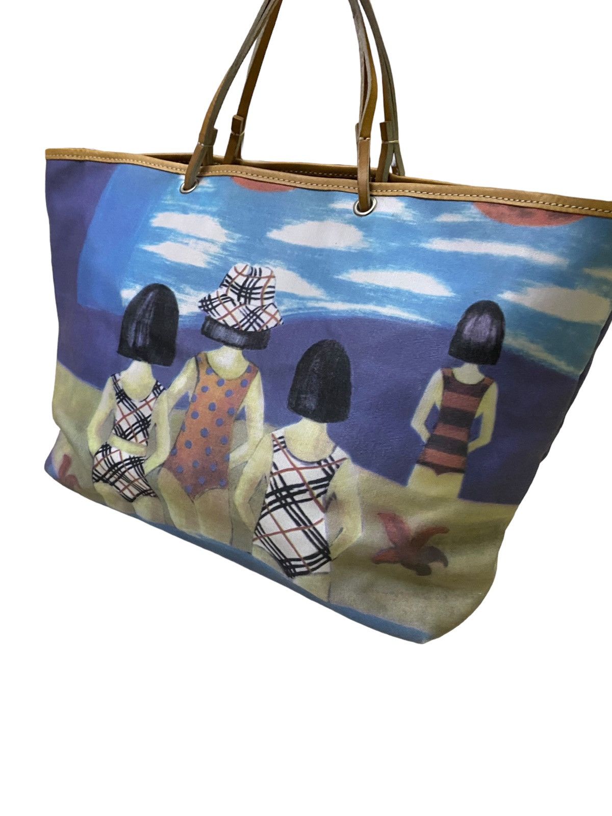 Burberry Burberry Overprint Tote Bag Size ONE SIZE - 2 Thumbnail