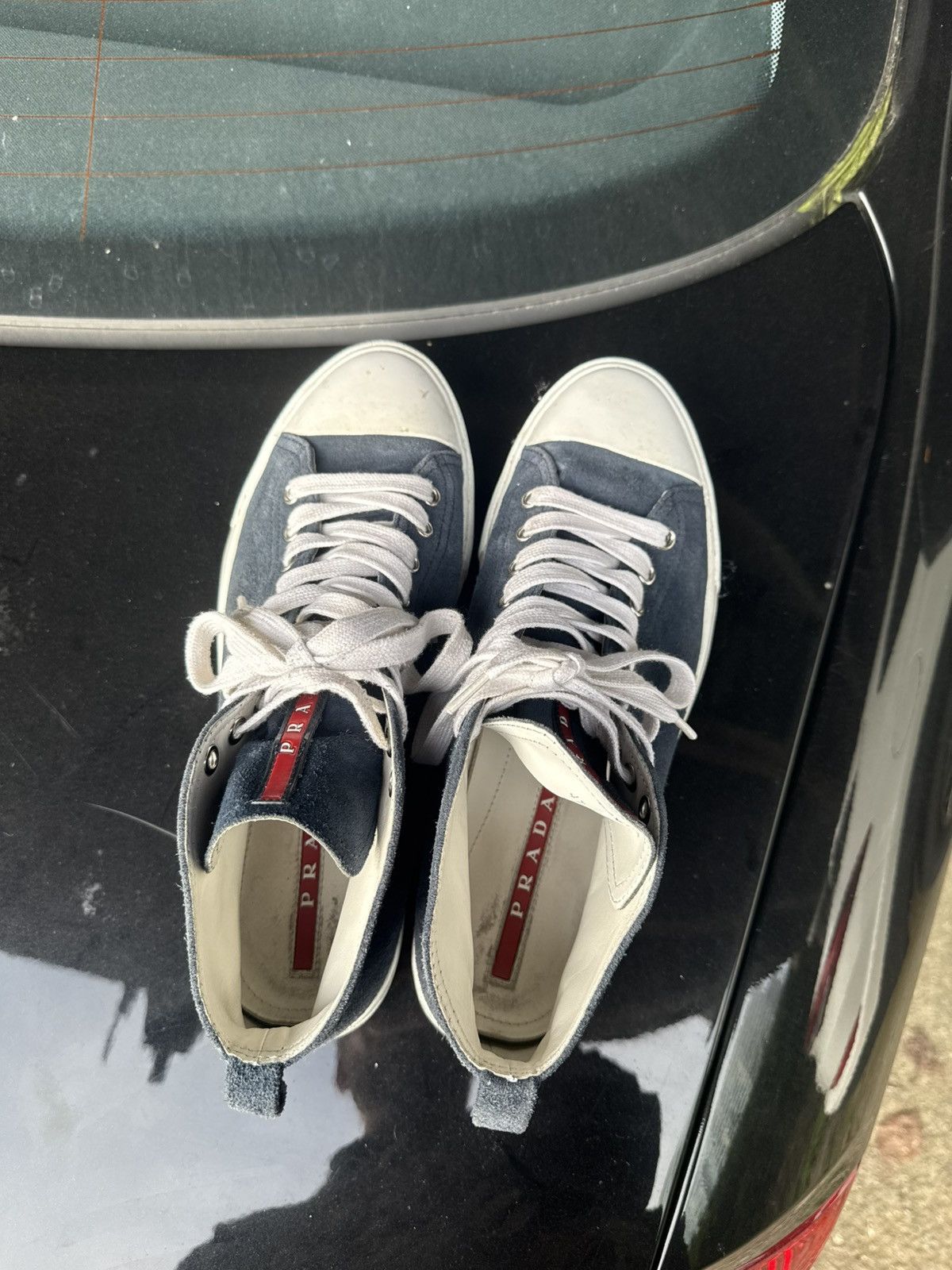Prada PRADA original suede sneakers size 7 41 Size US 7 / EU 40 - 3 Thumbnail