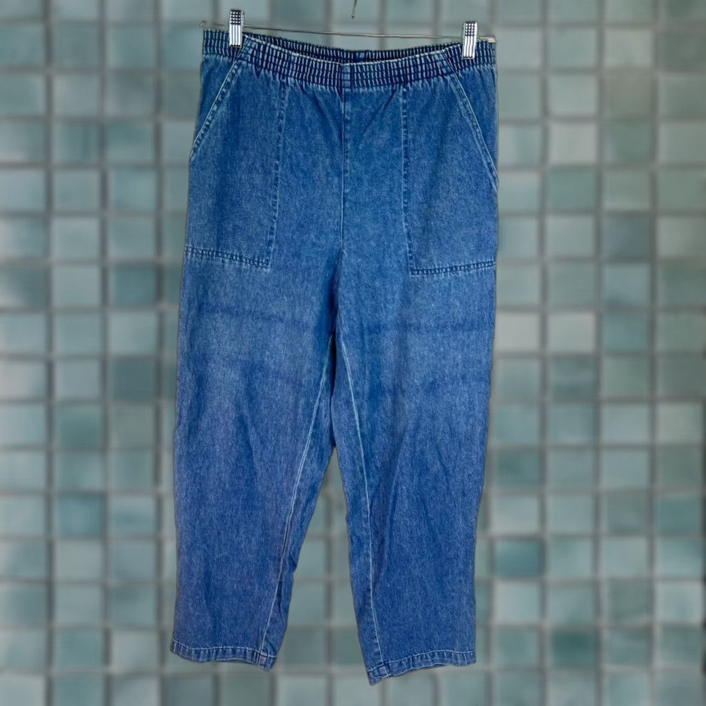 Vintage VINTAGE Carroll Reed Mom Straight Leg Denim Jeans Womens Size SP 32X30 Blue Medium Cotton No Back Pockets Size 24" / US 00 / IT 34 - 1 Thumbnail