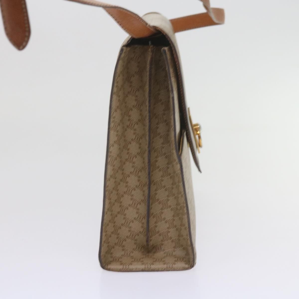 Celine CELINE Macadam Canvas Shoulder Bag Pvc Beige Brown Size ONE SIZE - 5 Thumbnail