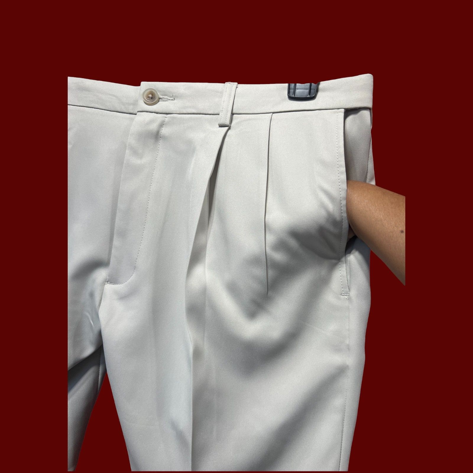 Other Haggar - Cool 18 Pro - Men's Pleat Front Short - Expandible Size US 36 / EU 52 - 14 Thumbnail