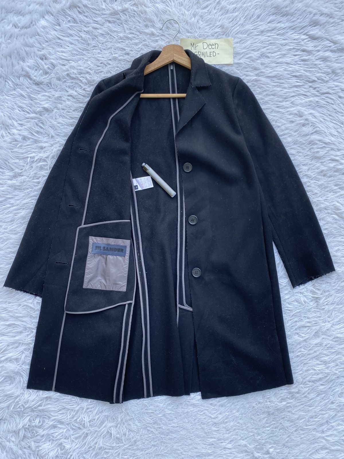Jil Sander Rare AW 2012 JIL SANDER Wool Long Coat Size US M / EU 48-50 / 2 - 9 Thumbnail
