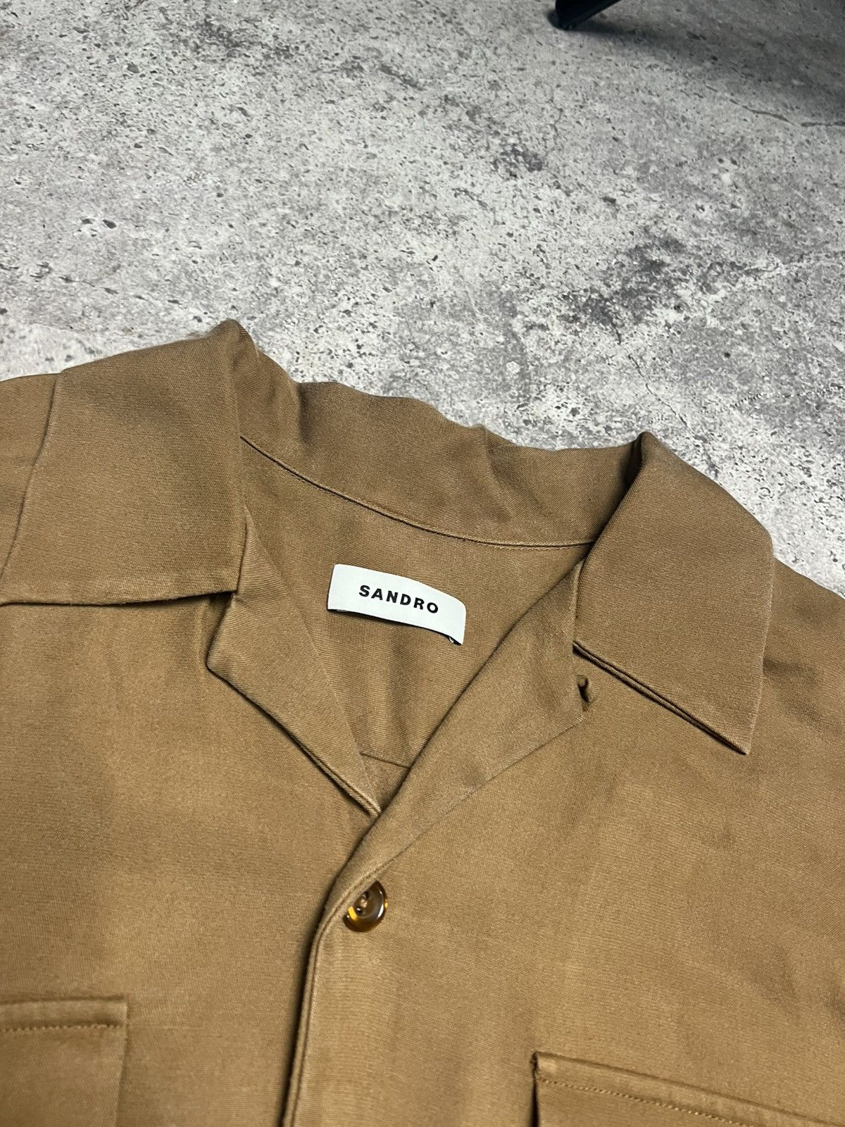 Sandro Sandro Stefano Shirt Camel Size US S / EU 44-46 / 1 - 6 Thumbnail