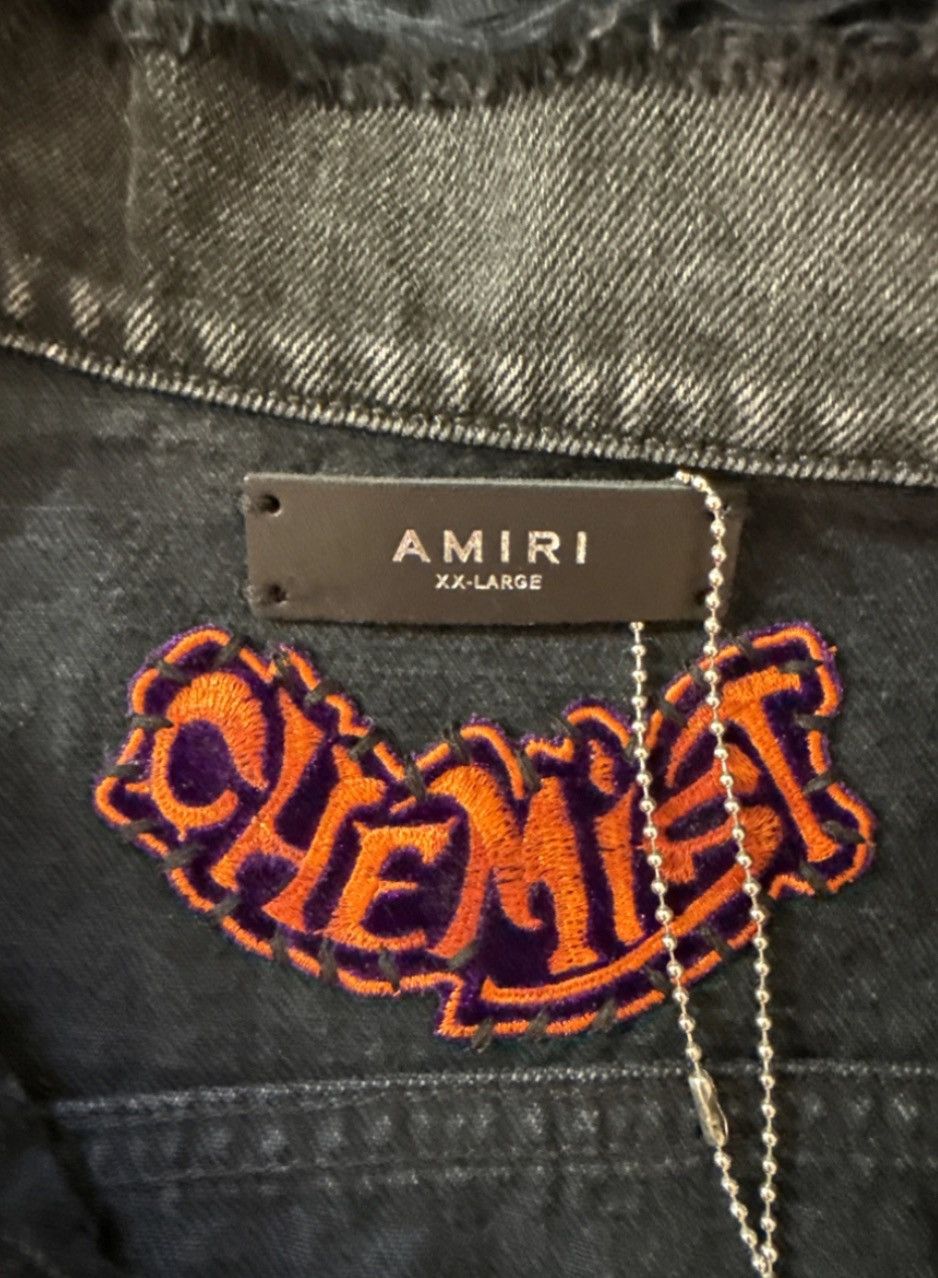 Amiri Chemist star-appliqué denim jacket Size US XXL / EU 58 / 5 - 6 Thumbnail
