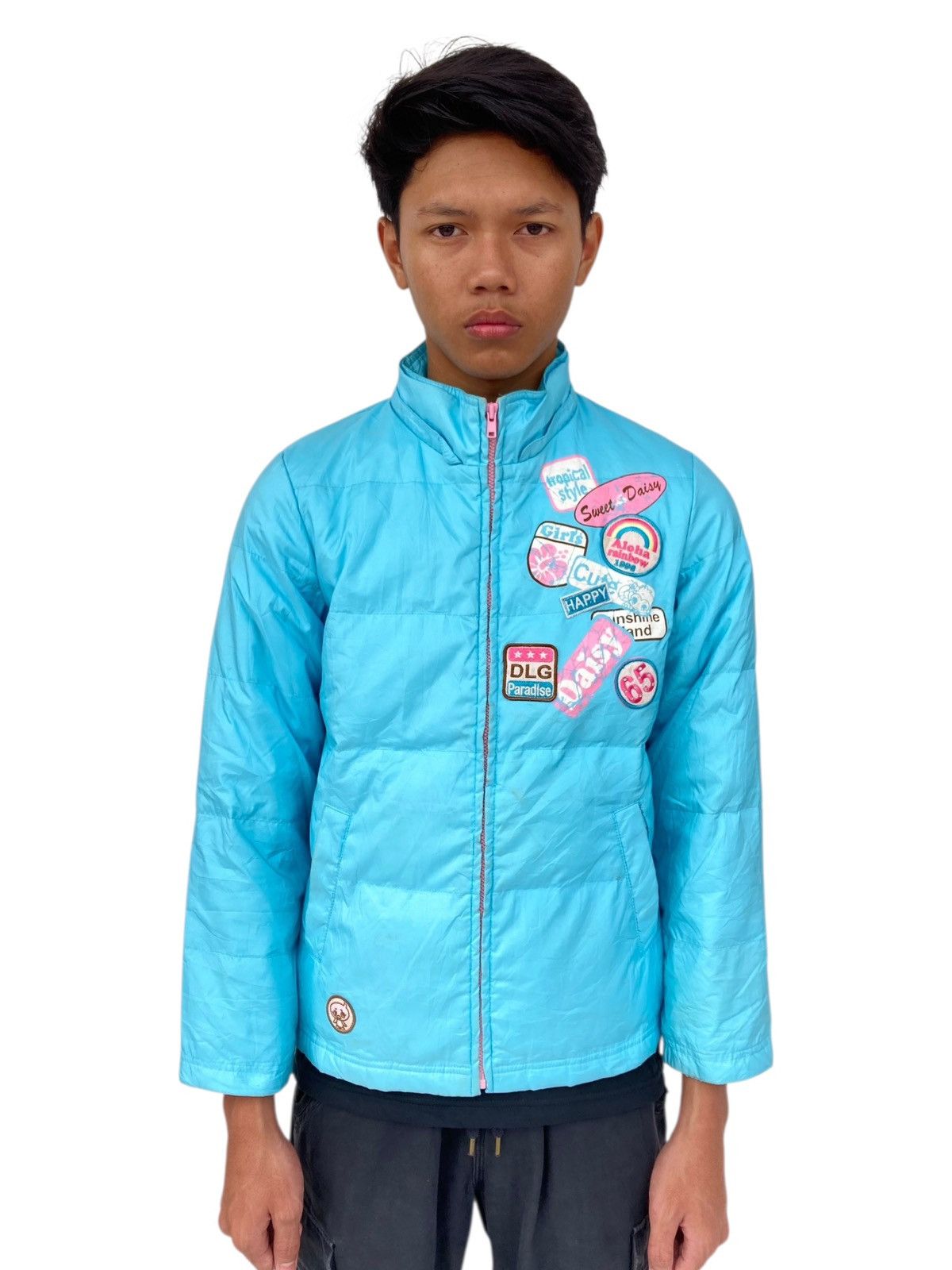 Angel Blue 2000s Daisy Lovers - Puffer Jacket Size US M / EU 48-50 / 2 - 1 Thumbnail