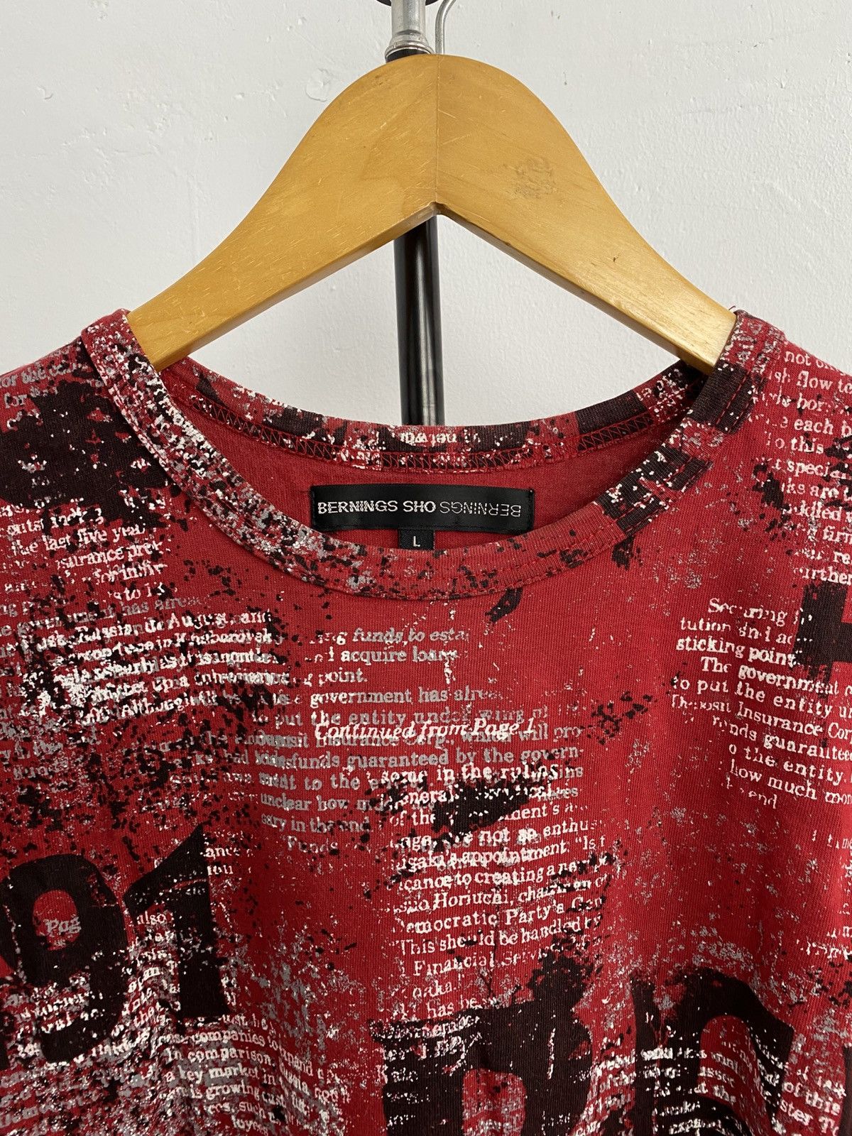 If Six Was Nine × Japanese Brand × Le Grande Bleu (L.G.B.) Berning sho poem t-shirt Size US L / EU 52-54 / 3 - 5 Thumbnail