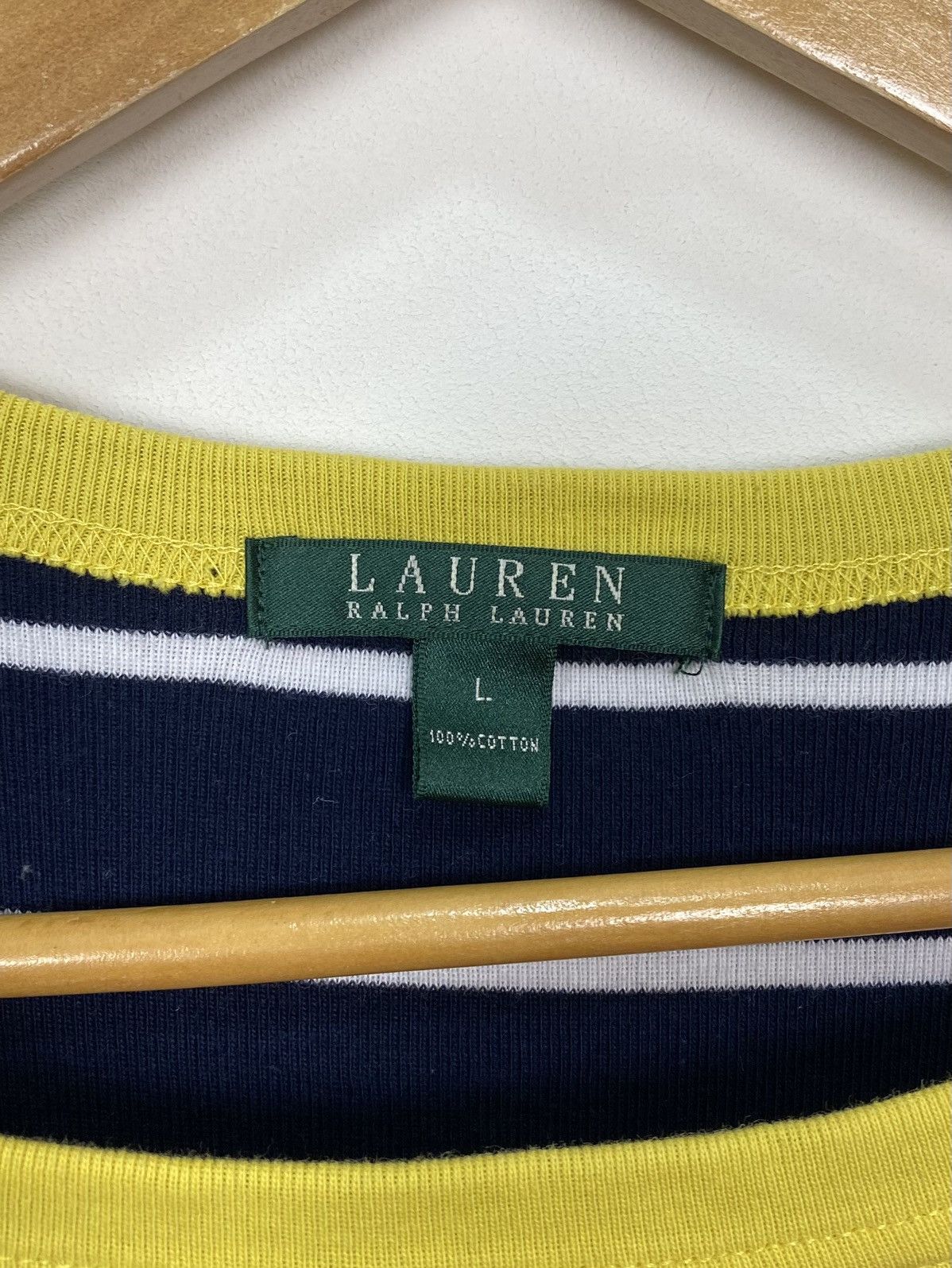 Lauren Ralph Lauren Vintage Polo Ralph Lauren Shirt Dress Womens Large Striped Size L / US 10 / IT 46 - 3 Thumbnail