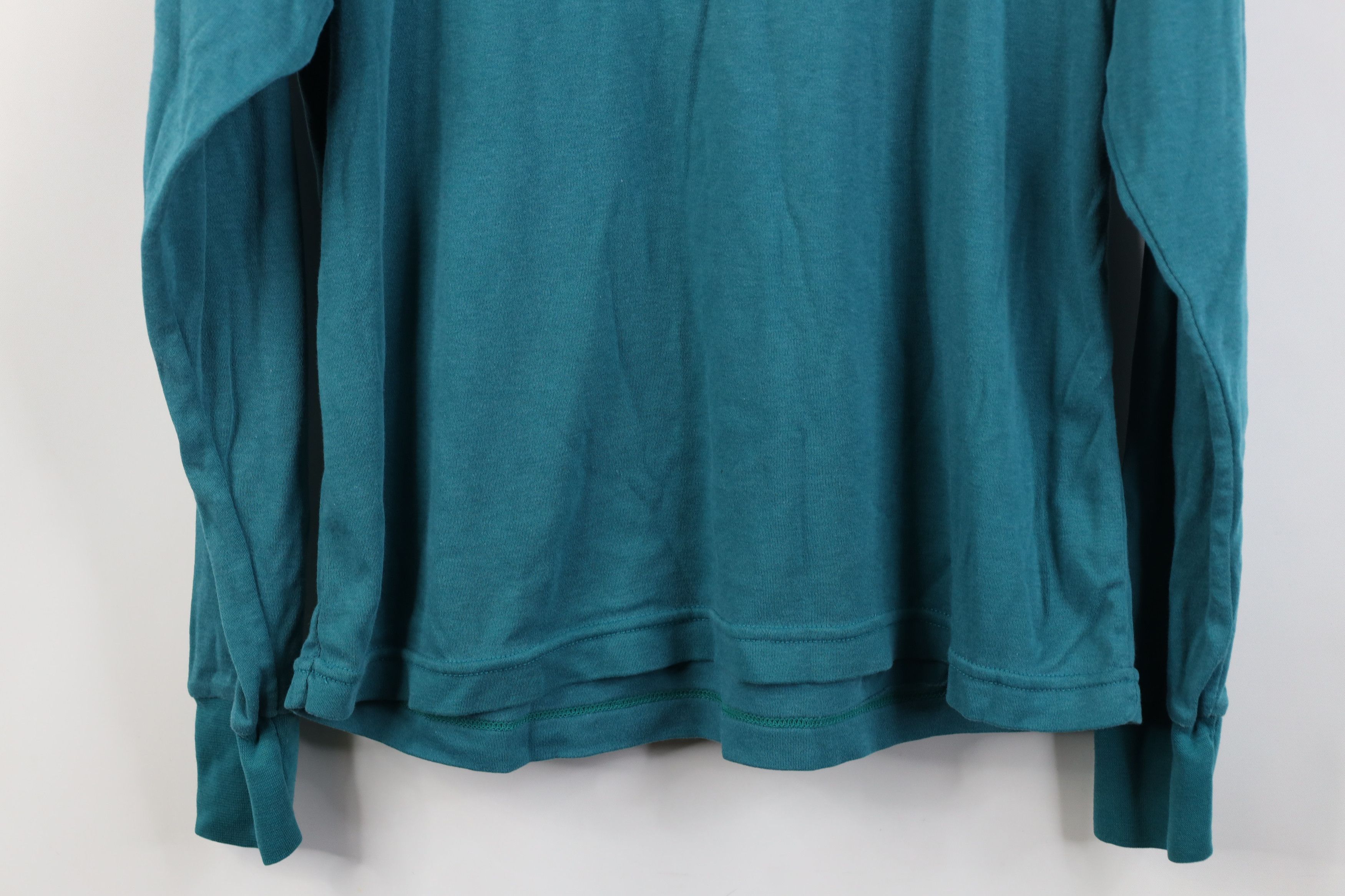 Vintage Vintage 90s Streetwear Blank Long Sleeve Turtleneck T-Shirt Size L / US 10 / IT 46 - 10 Thumbnail