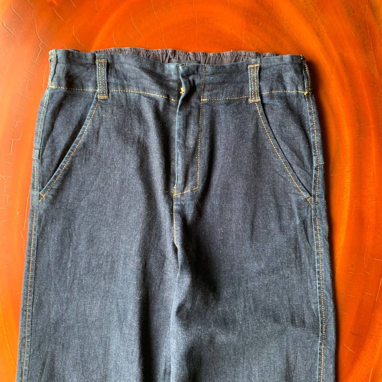 Issey Miyake Plantation By Issey Miyake Wide Leg Crop Blue Denim Pants Size US 28 / EU 44 - 3 Thumbnail