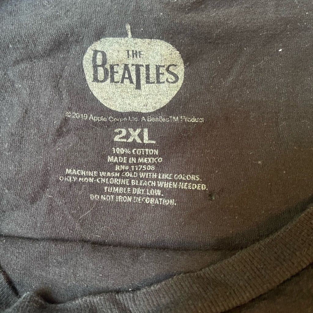 Other The Beatles Black Graphic vtg T-Shirt size 2XL Size US XXL / EU 58 / 5 - 4 Thumbnail