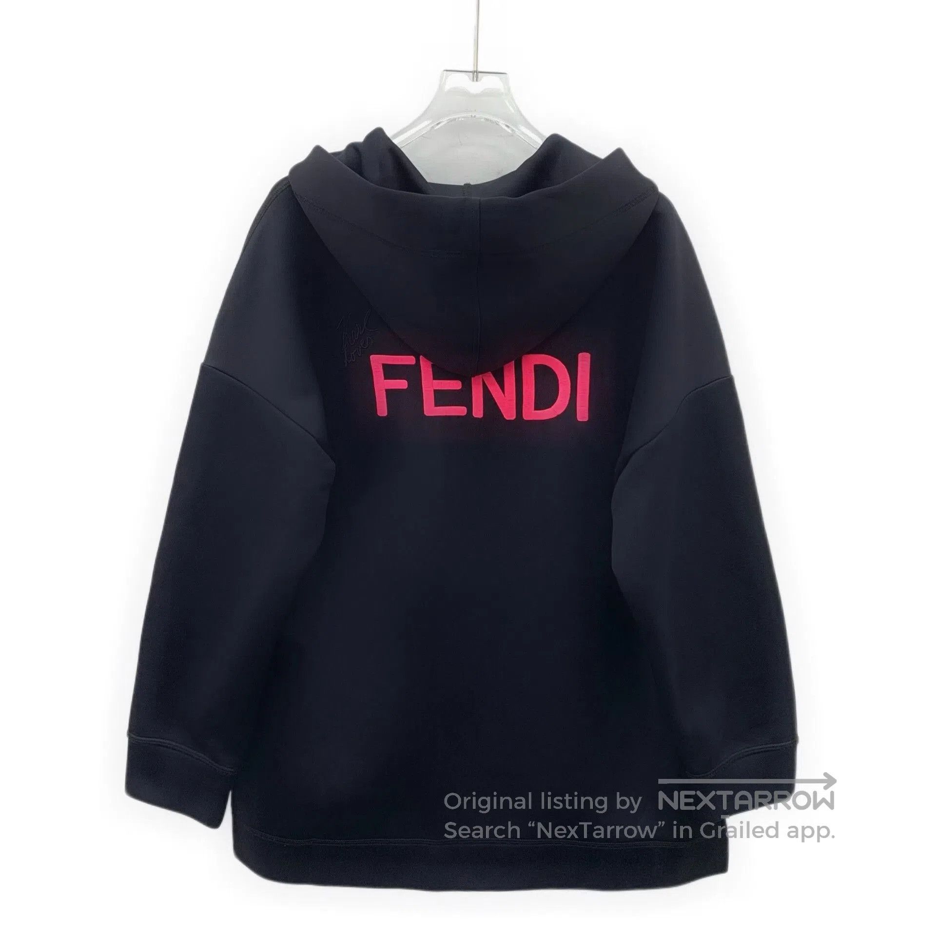 Fendi Fendi Black Karl Hooded Sweatshirt. Size S / US 4 / IT 40 - 2 Thumbnail