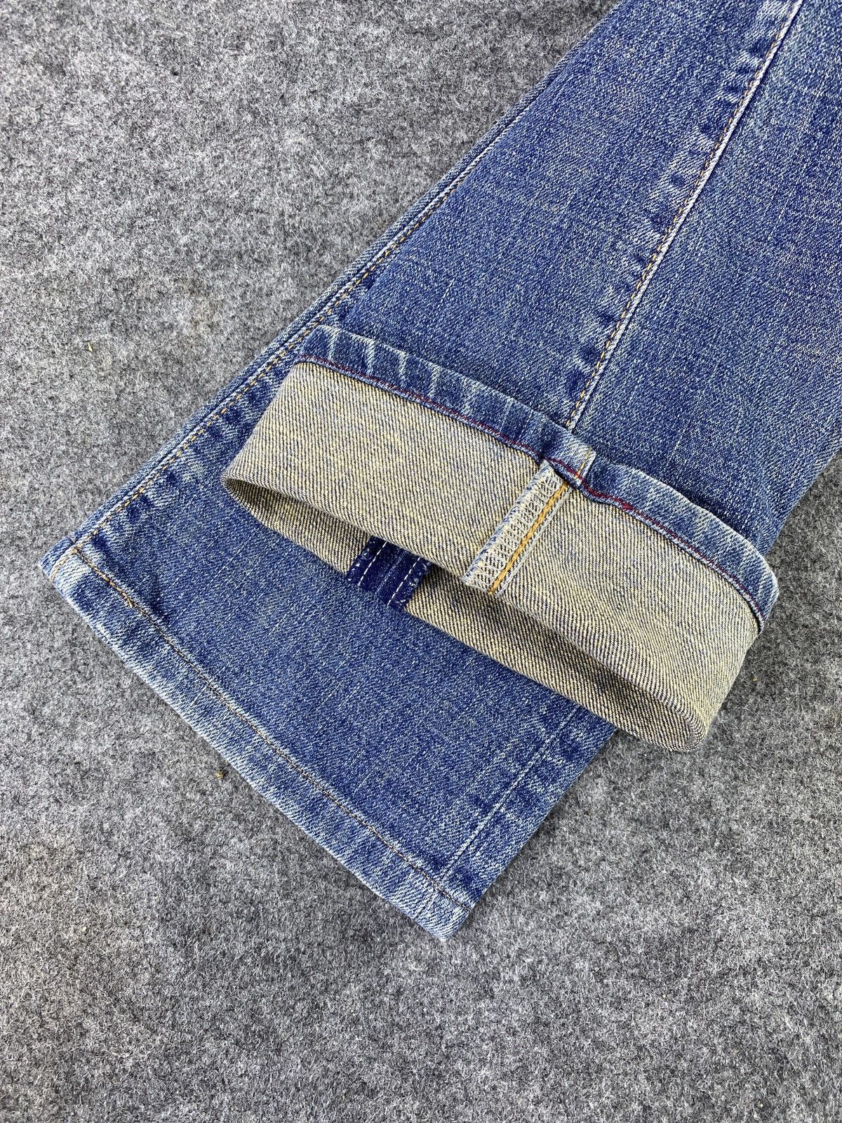 Japanese Brand Bobson Queen Low Blue Wash Jeans - J1125 Size 27" / US 4 / IT 40 - 13 Thumbnail
