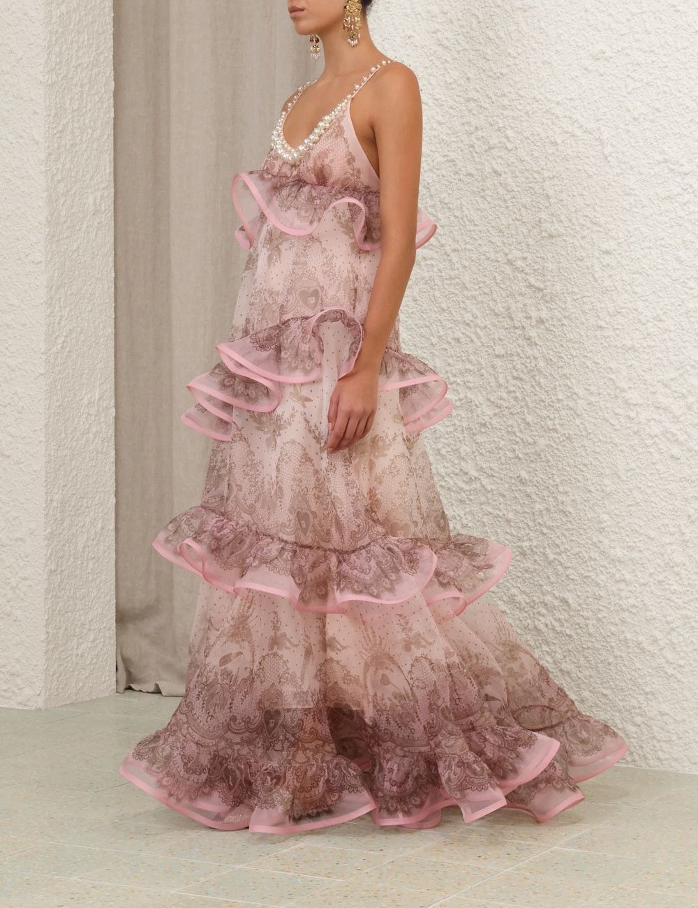 Zimmermann o1w1db10925 Crush Embellished Maxi Dress in Multicolor Size M / US 6-8 / IT 42-44 - 3 Thumbnail