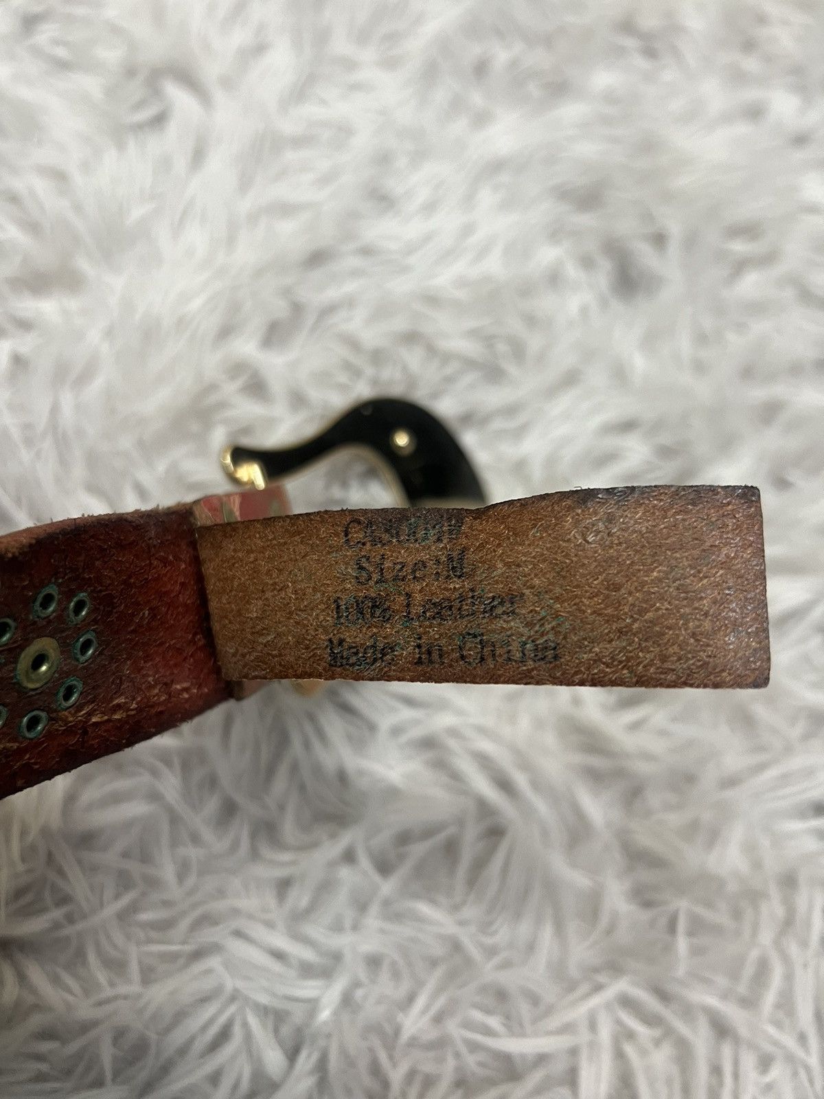 Christian Audigier Christian Audigier Diamond Leather Stud Belt Size ONE SIZE - 9 Thumbnail