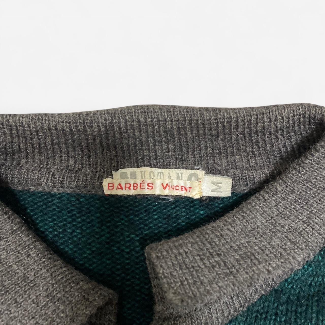 Other Vintage Mustang green & grey wool quarter button up sweater Size US M / EU 48-50 / 2 - 4 Thumbnail