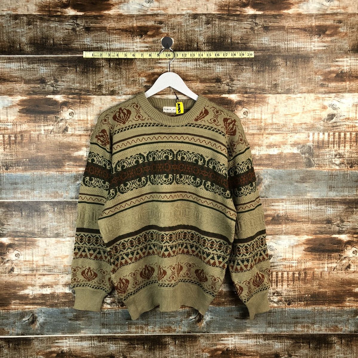 Vintage Power House Brown vintage Knitwear #A1954 Size US M / EU 48-50 / 2 - 1 Thumbnail