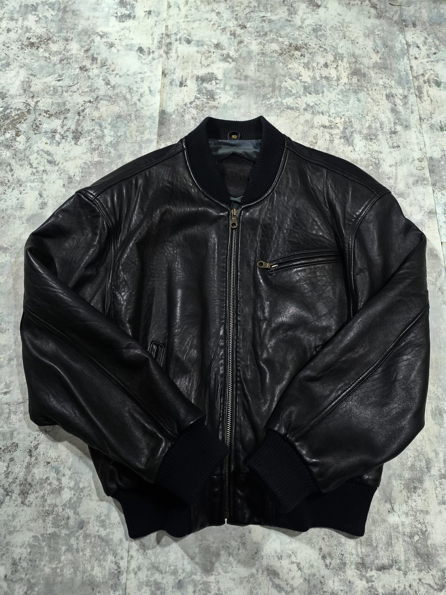 Genuine Leather 80s vtg leather bomber balenciaga demna gvsalia Size US XL / EU 56 / 4 - 7 Thumbnail