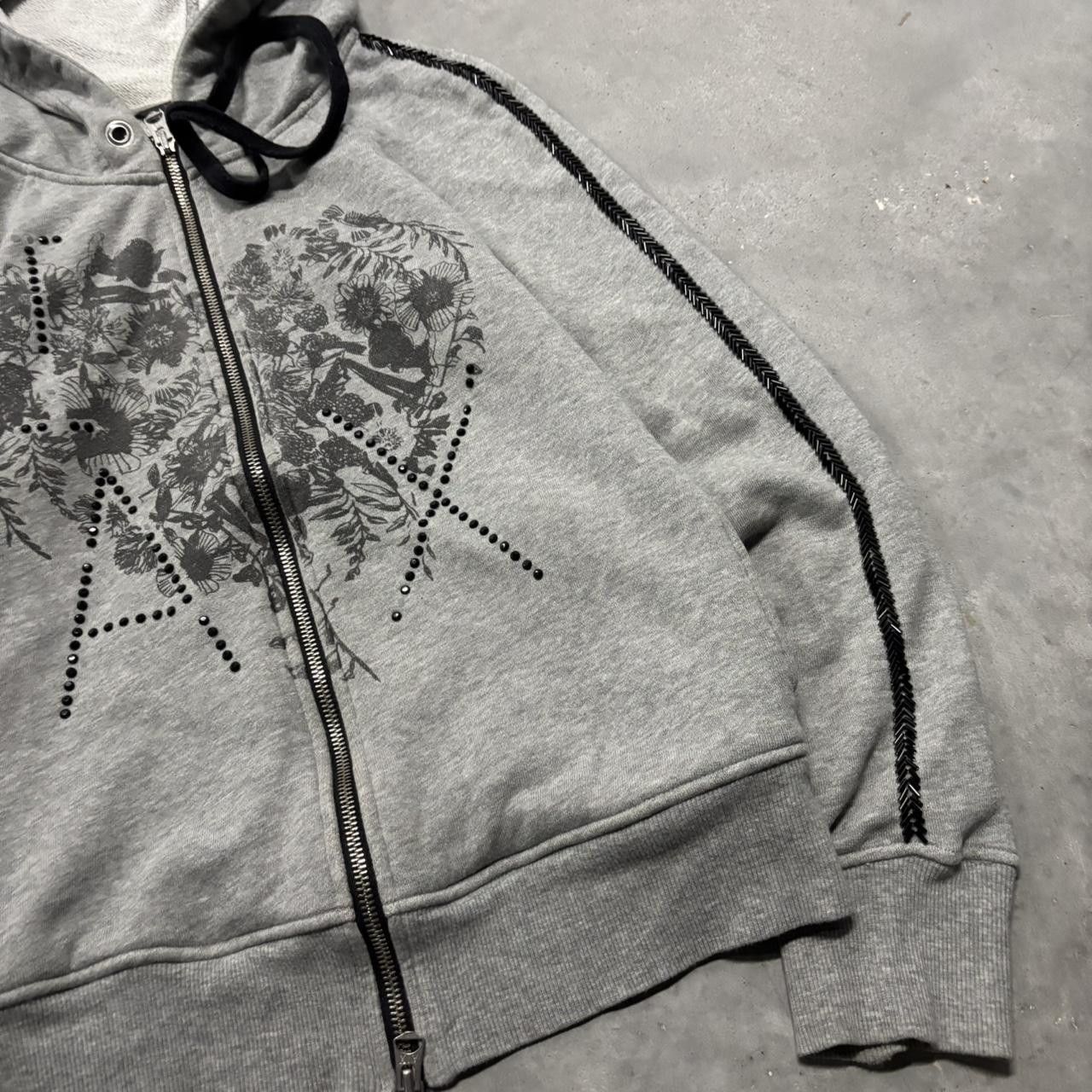 Armani Exchange × Vintage Crazy Vintage Y2K/2000s Grunge Cyber Goth Armani Exchange Zip Up Hoodie! Size S / US 4 / IT 40 - 4 Thumbnail