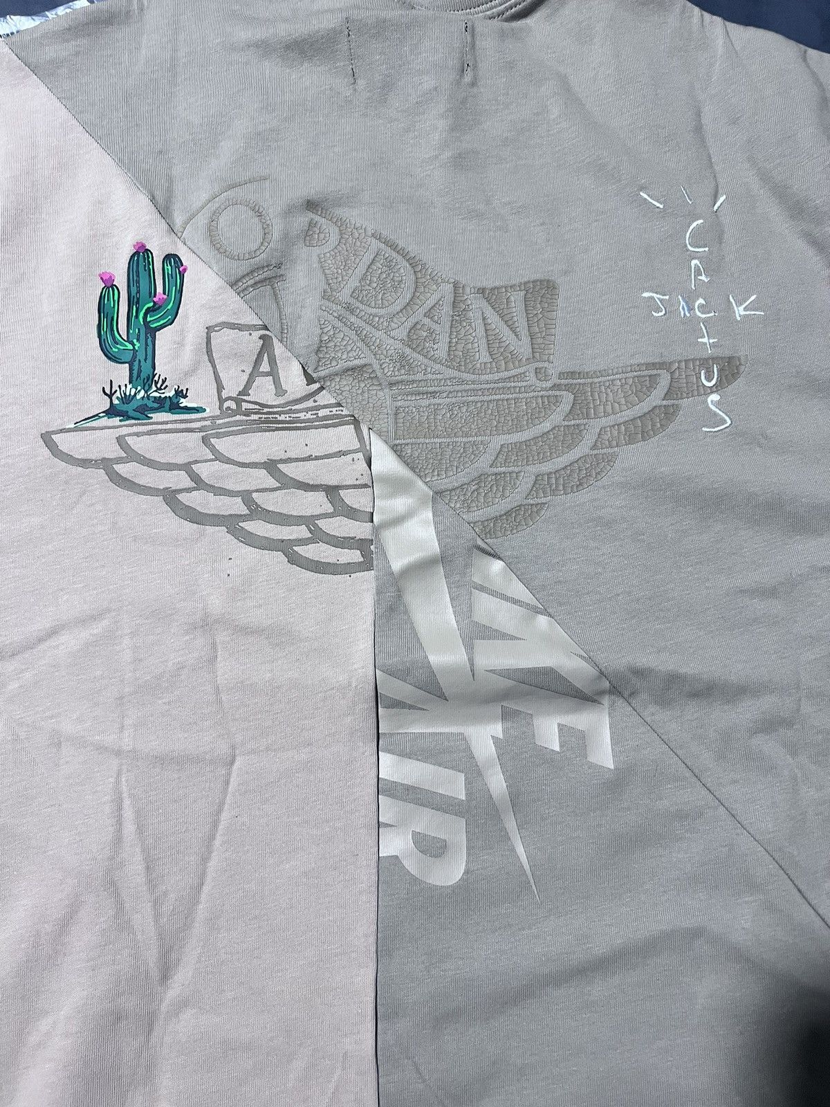 Jordan Brand × Nike × Travis Scott Travis Scott Cactus Jack X Jordan T shirt Size US L / EU 52-54 / 3 - 1 Thumbnail
