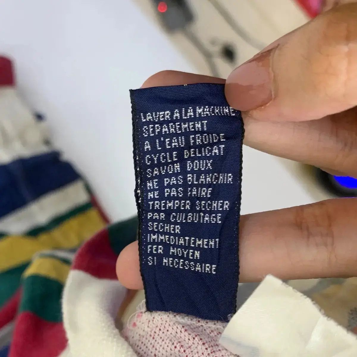 Tommy Hilfiger Vintage 90’ TOMMY HILFIGER Crest Cookie Logo Striped Size US L / EU 52-54 / 3 - 7 Thumbnail