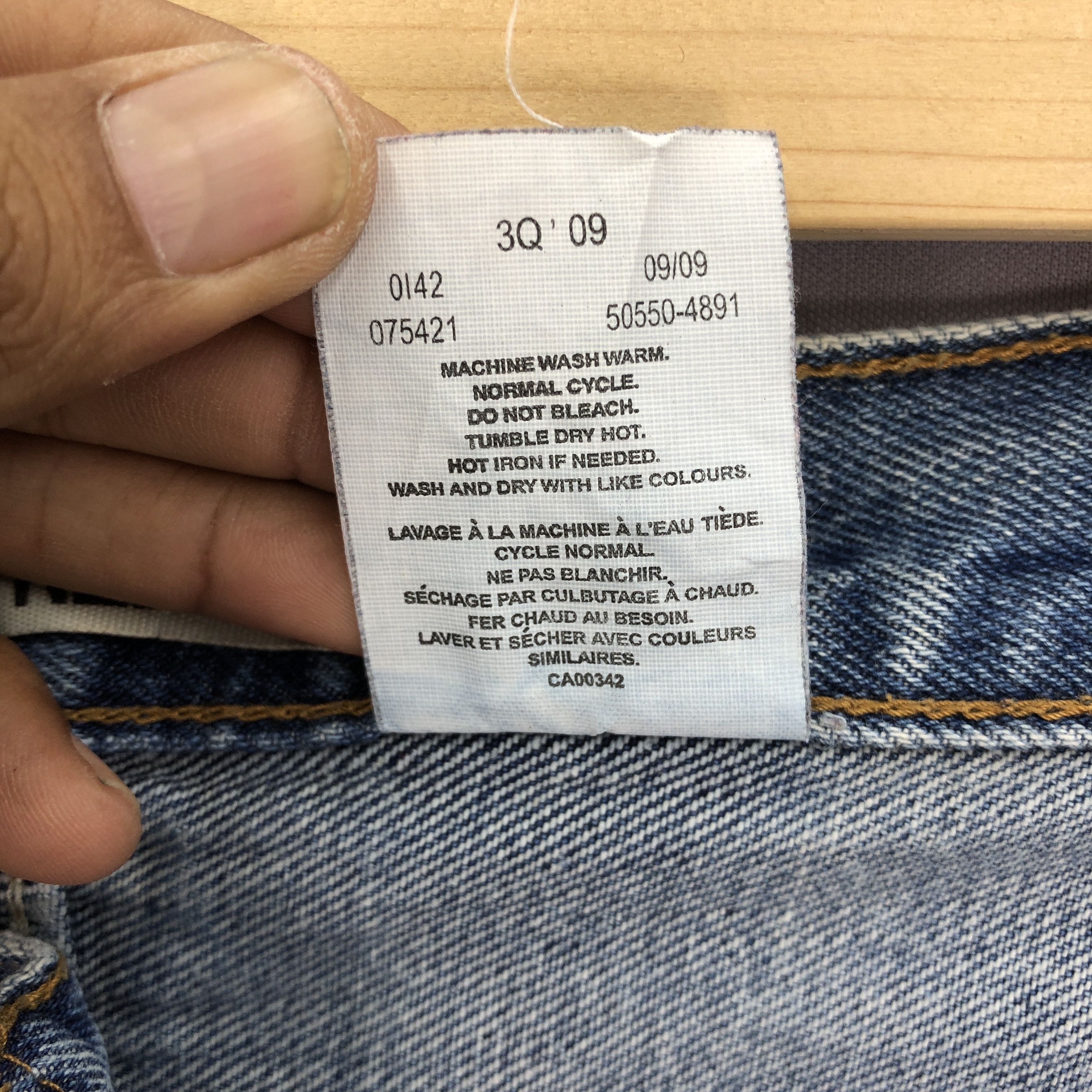 Levi's Vintage Y2K Levis 550 Stone Wash Jeans Levi's Faded Denim Size US 34 / EU 50 - 7 Thumbnail