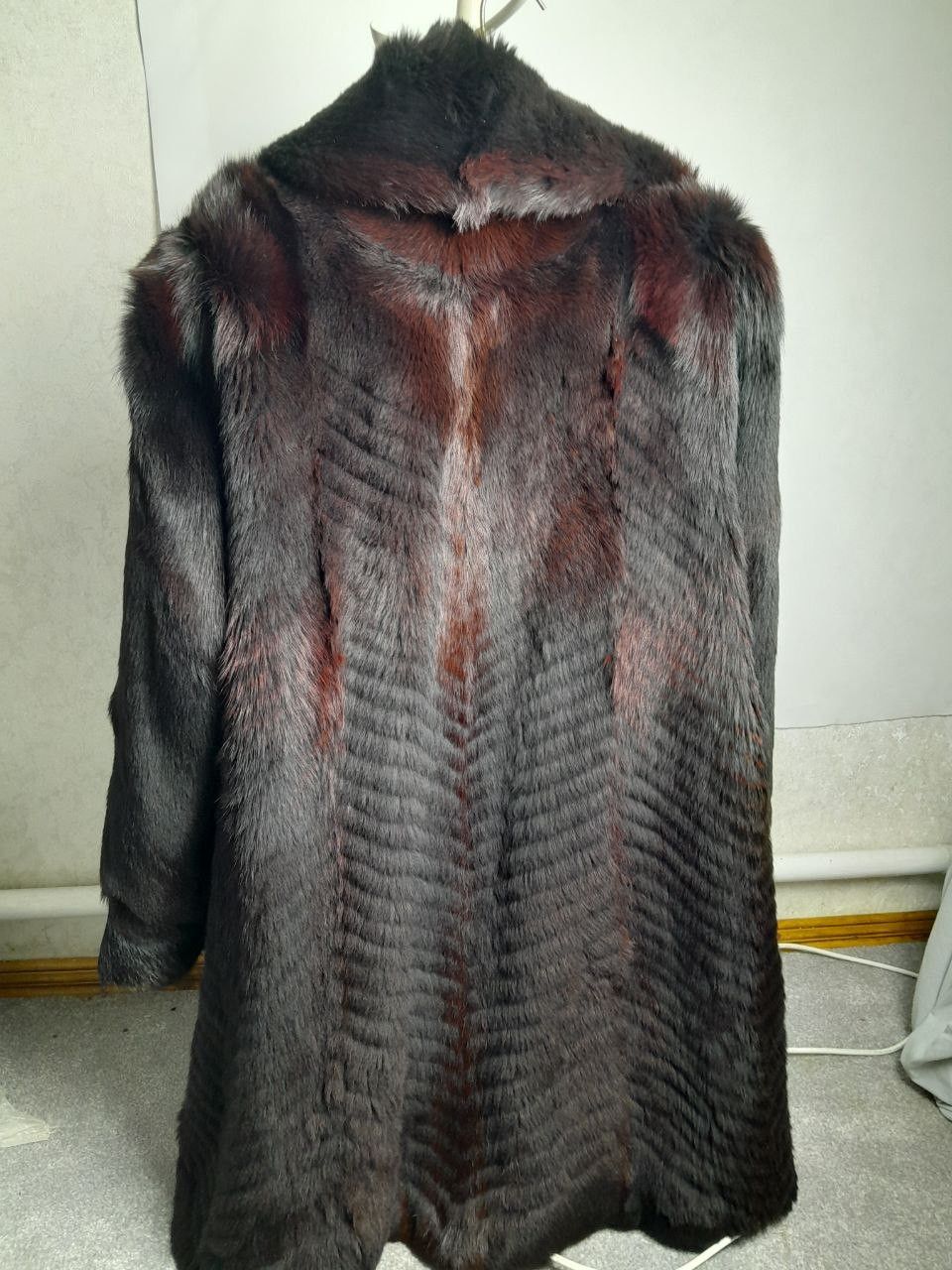 Other Luxury Genuine Mink Fur Coat - Deep Brown - Size 2XL Size XXL / US 16-18 / IT 52-54 - 2 Thumbnail