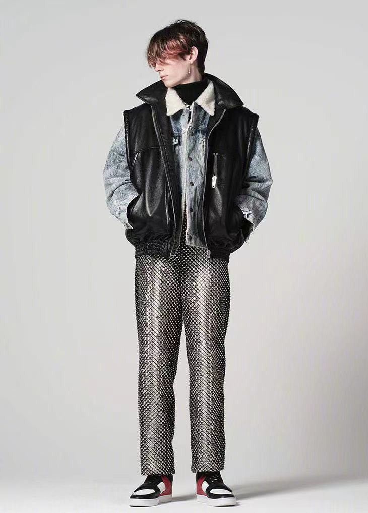 Celine CELINE BY HEDI SLIMANE 21AW SHERPA TRUCKER DENIM JACKET Size US S / EU 44-46 / 1 - 2 Thumbnail